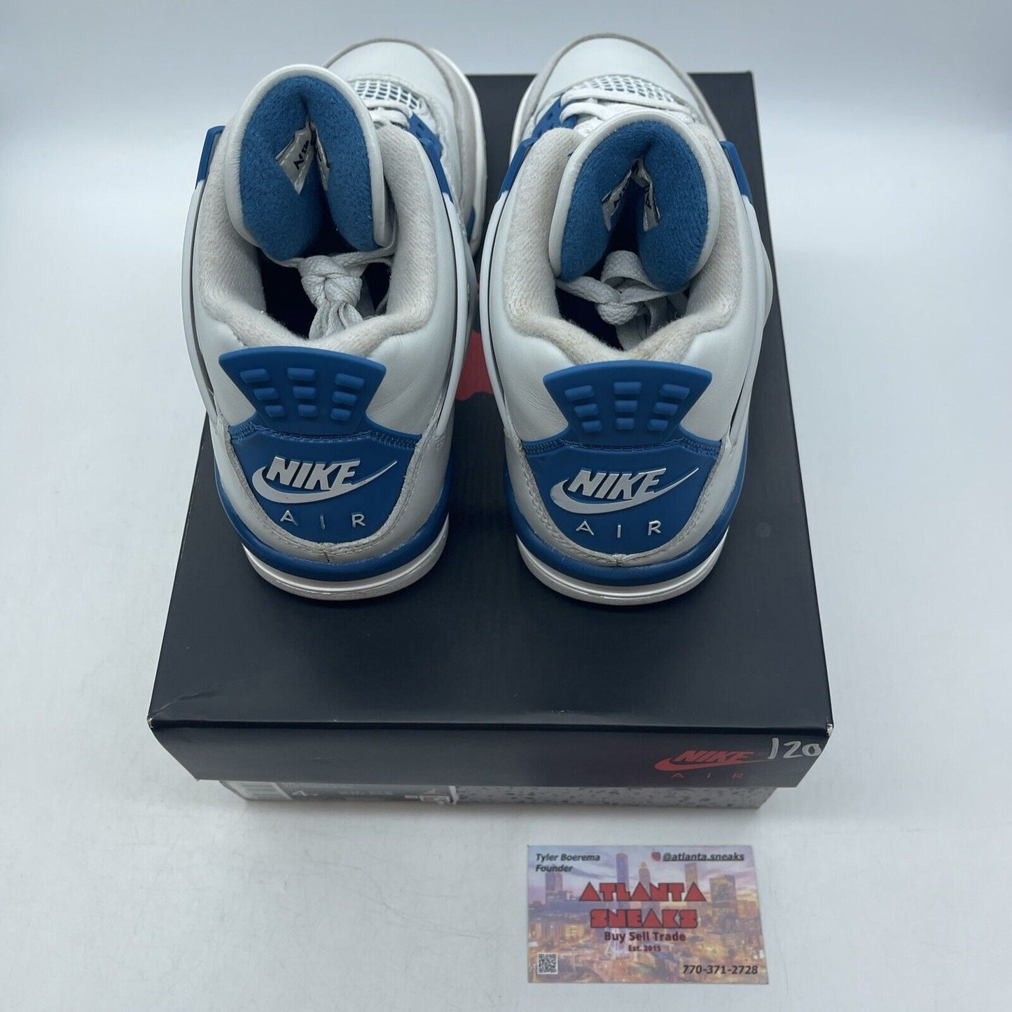 Size 4Y - Nike Air Jordan Retro Military Blue Industrial Blue (HF4281-141)