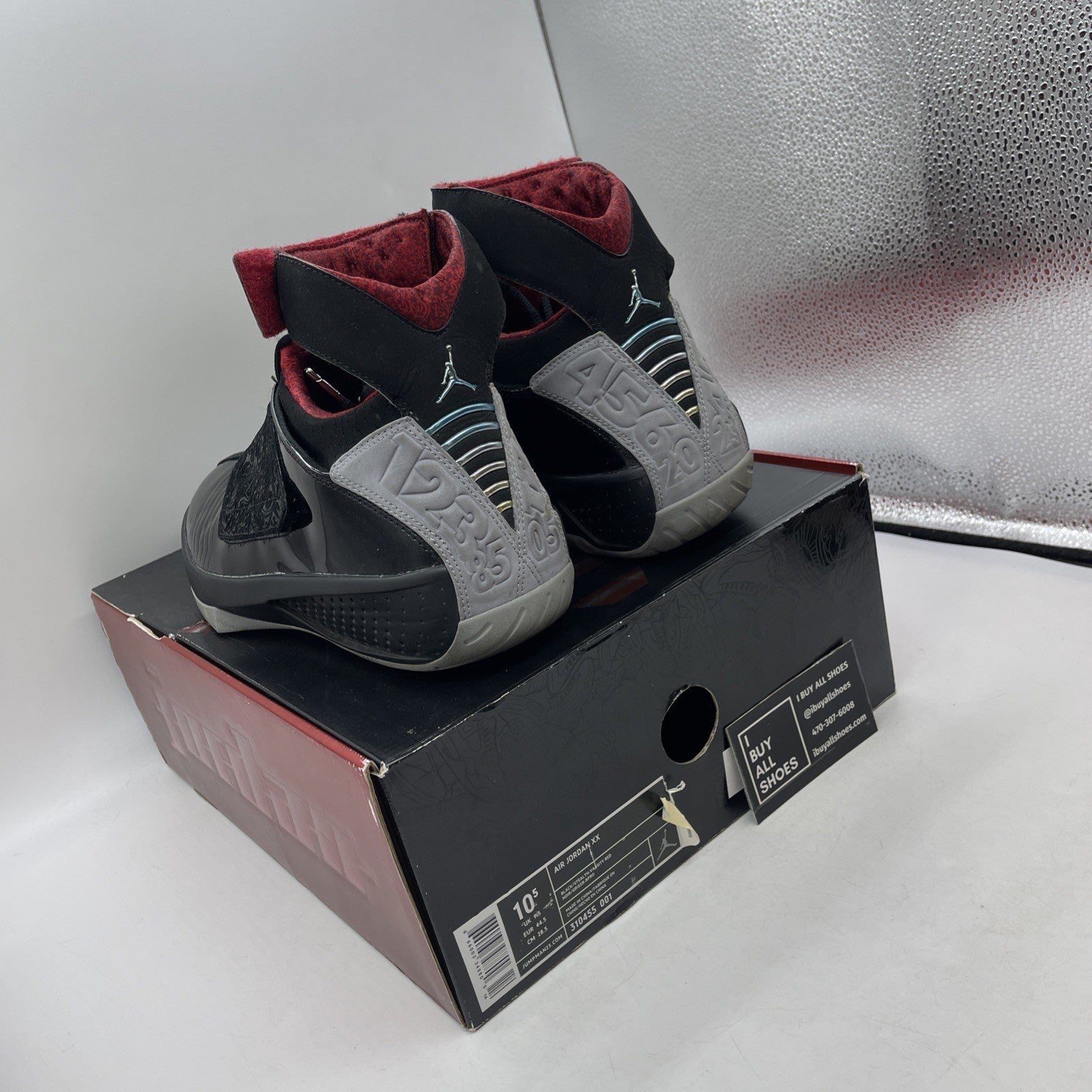 Size 10.5 - Air Jordan 20 OG 2005 Stealth (310455-001)