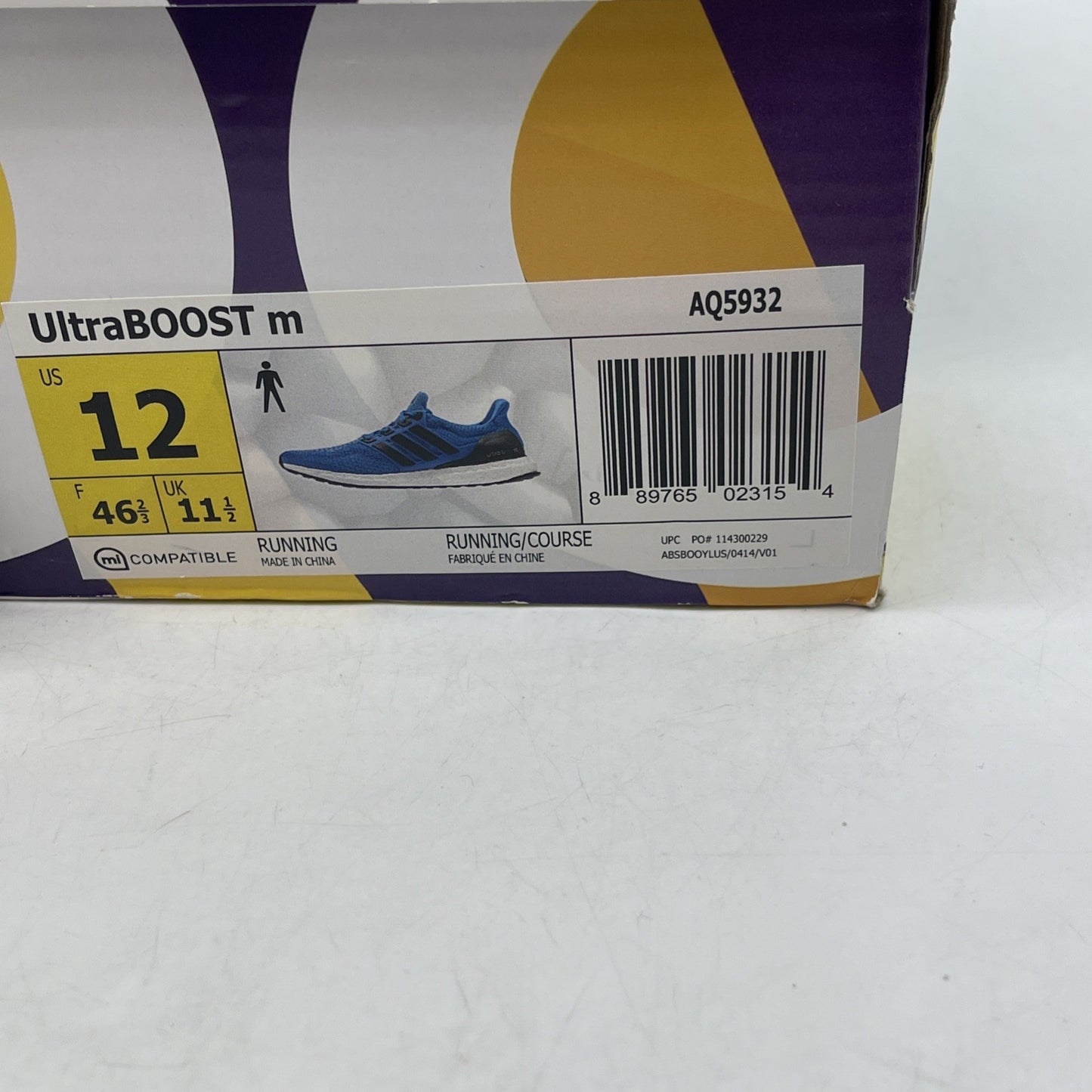 Size 12 - Adidas UltraBoost 2.0 Collegiate Royal (AQ5932)