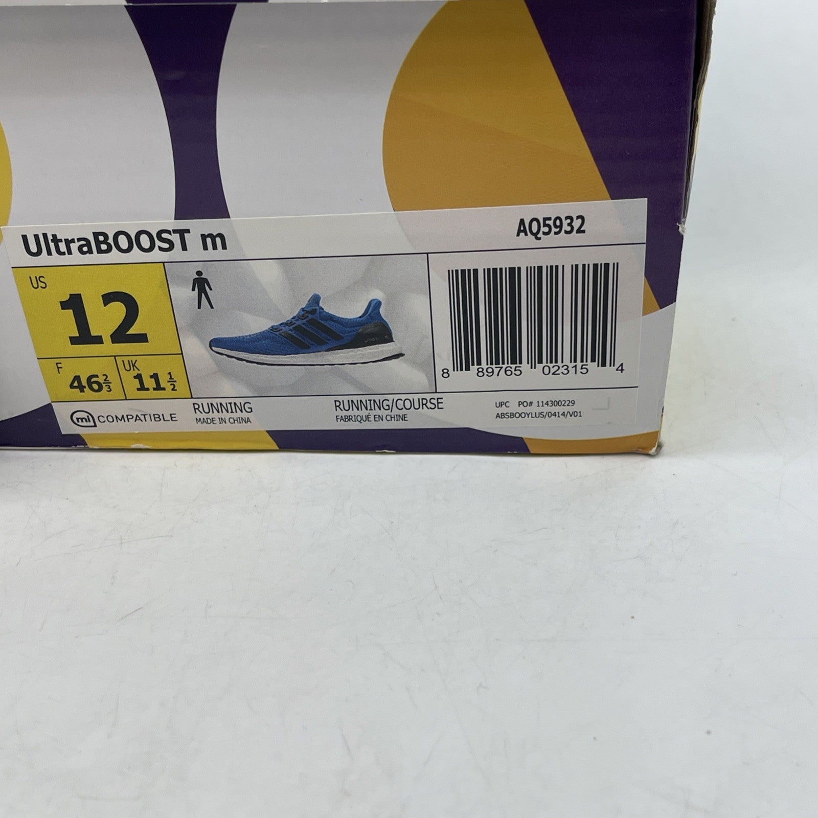 Size 12 - Adidas UltraBoost 2.0 Collegiate Royal (AQ5932)
