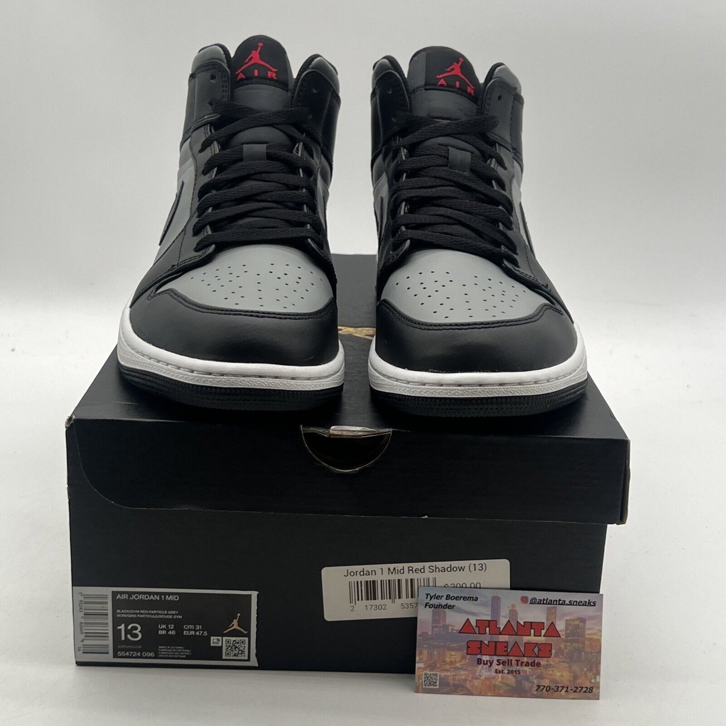 Size 13 - Air Jordan 1 Mid Shadow (554724-096)