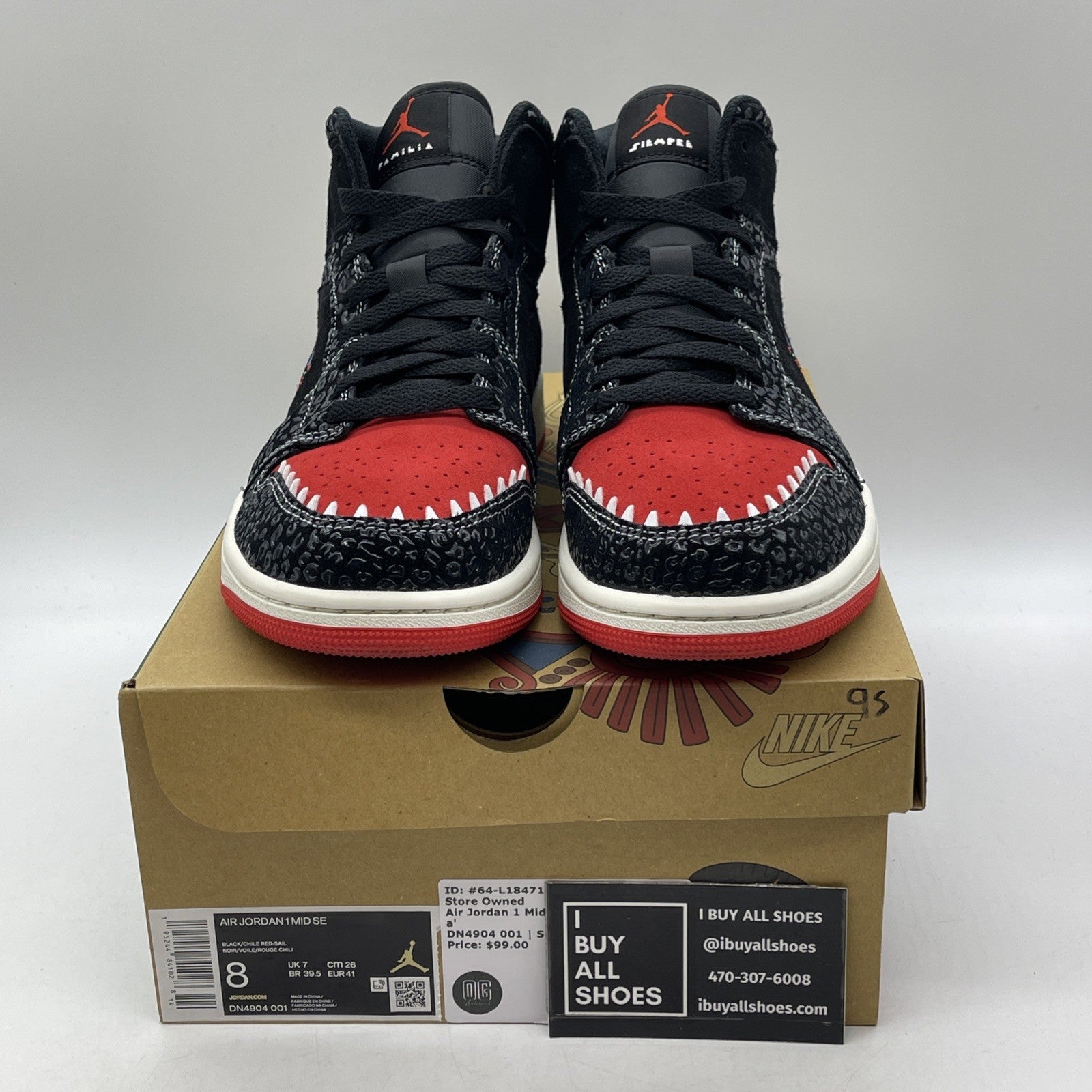 Size 8 - Air Jordan 1 SE Mid SiEMPRE Familia (DN4904-001)