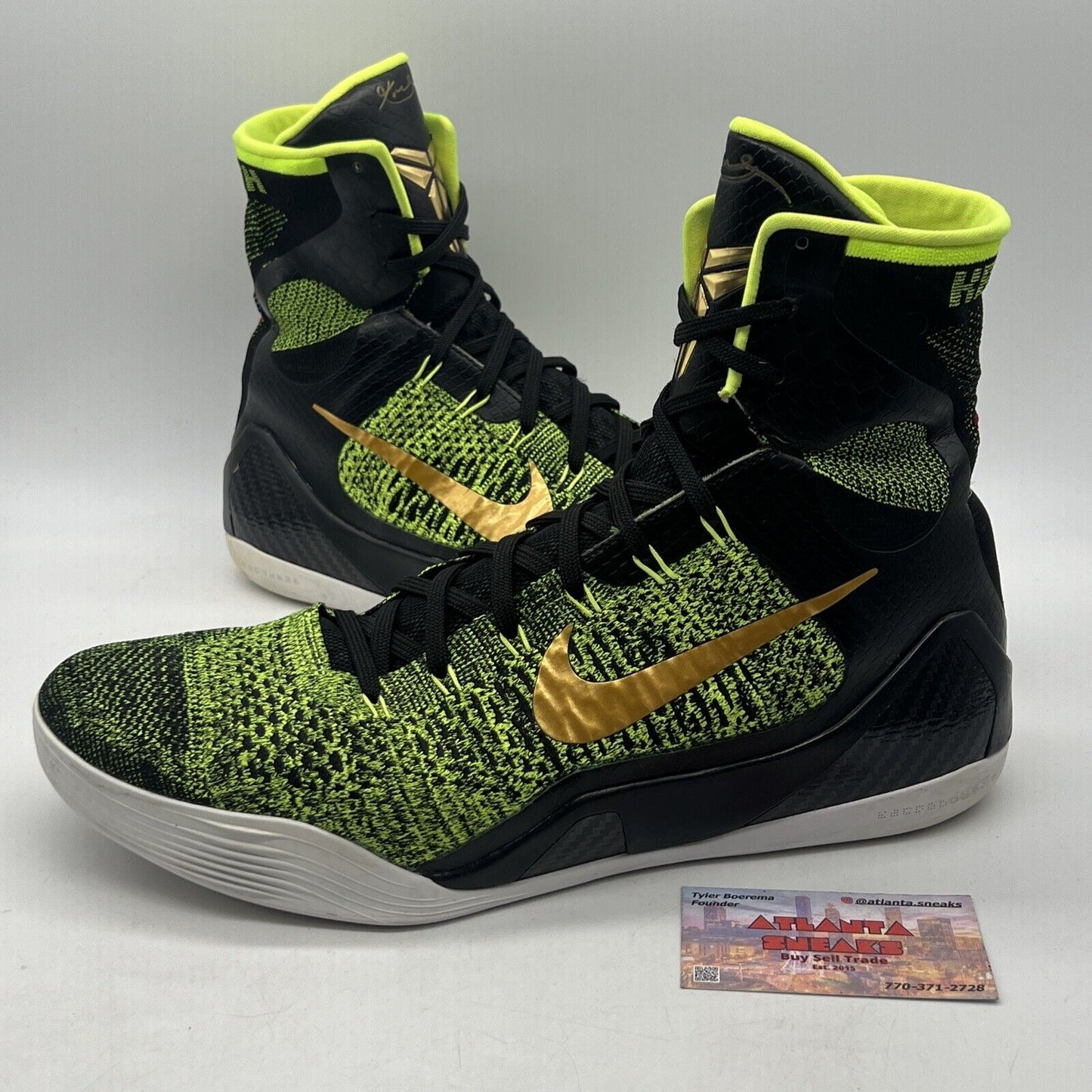 Size 14 - Nike Kobe 9 Elite Victory Black White (6308547-077)