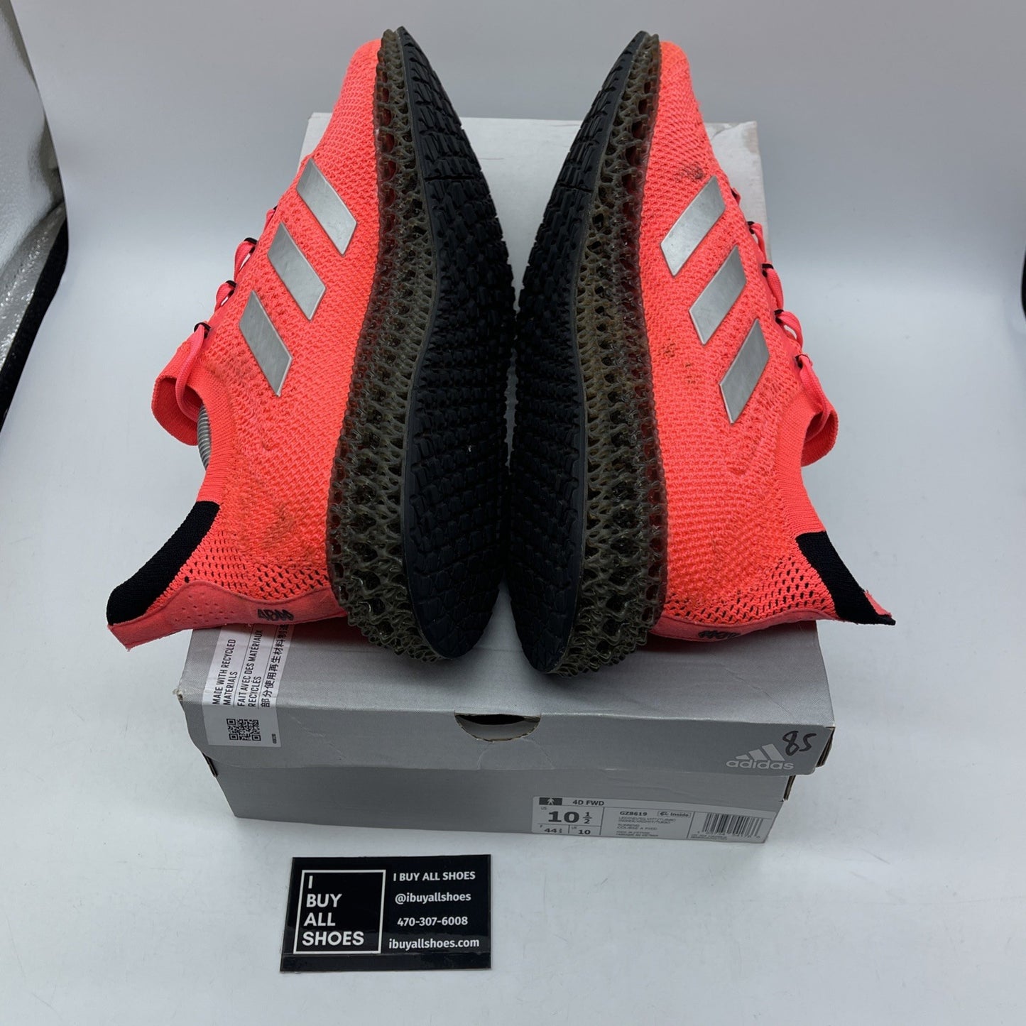 Size 10.5 - adidas 4DFWD Legacy Indigo Turbo Pink Grey Suede (GZ8619)