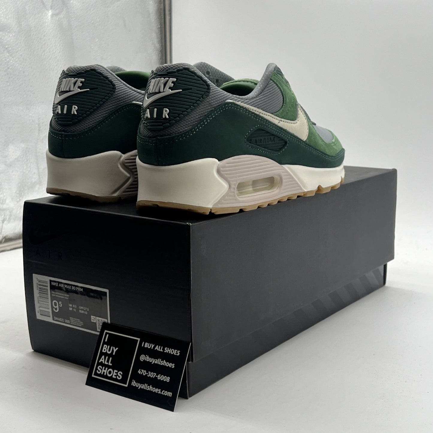 Size 9.5 - Nike Air Max 90 Premium Pro Green (DH4621-300)