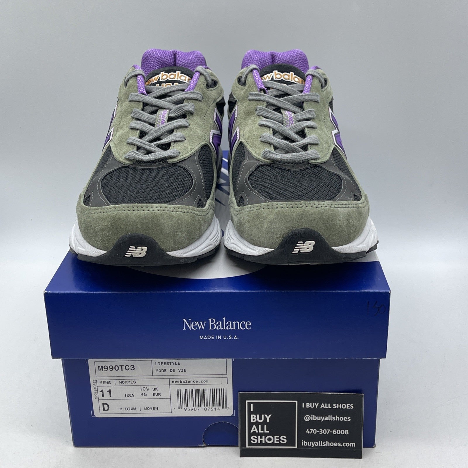 Size 11 - New Balance Teddy Santis x 990v3 Made In USA Olive Leaf (M990TC3)