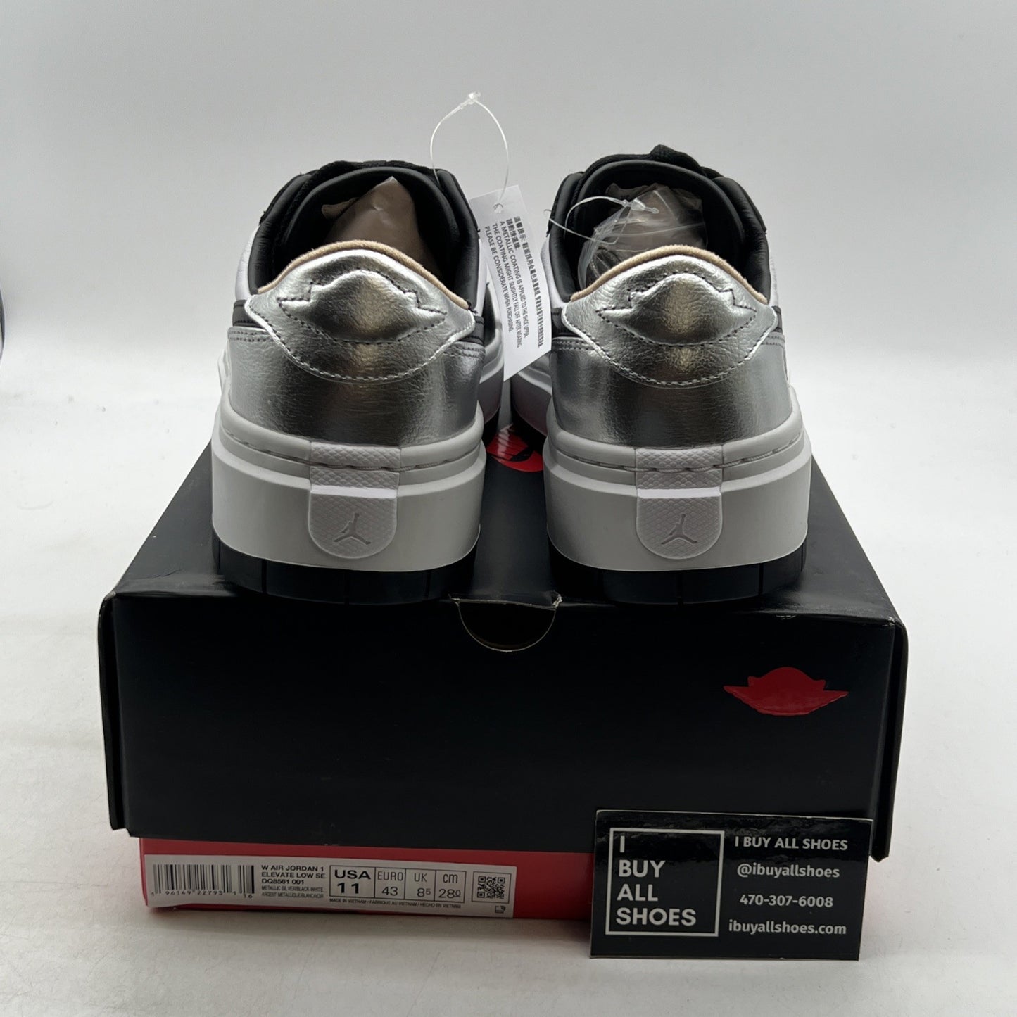 Size 11 - Air Jordan 1 Elevate SE Low Silver Toe W (DQ8561-001)
