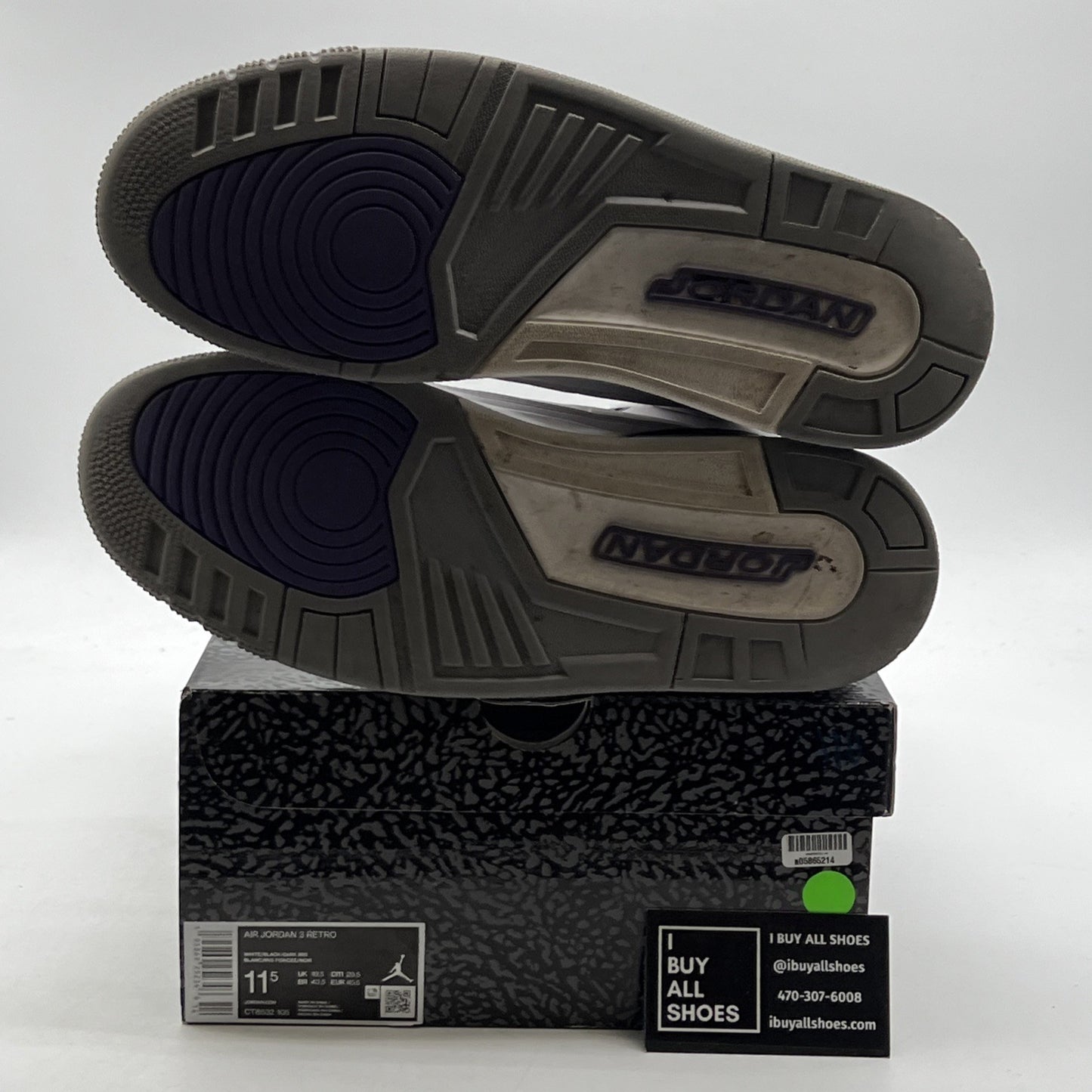 Size 11.5 - Air Jordan 3 Retro Mid Dark Iris (CT8532-105)