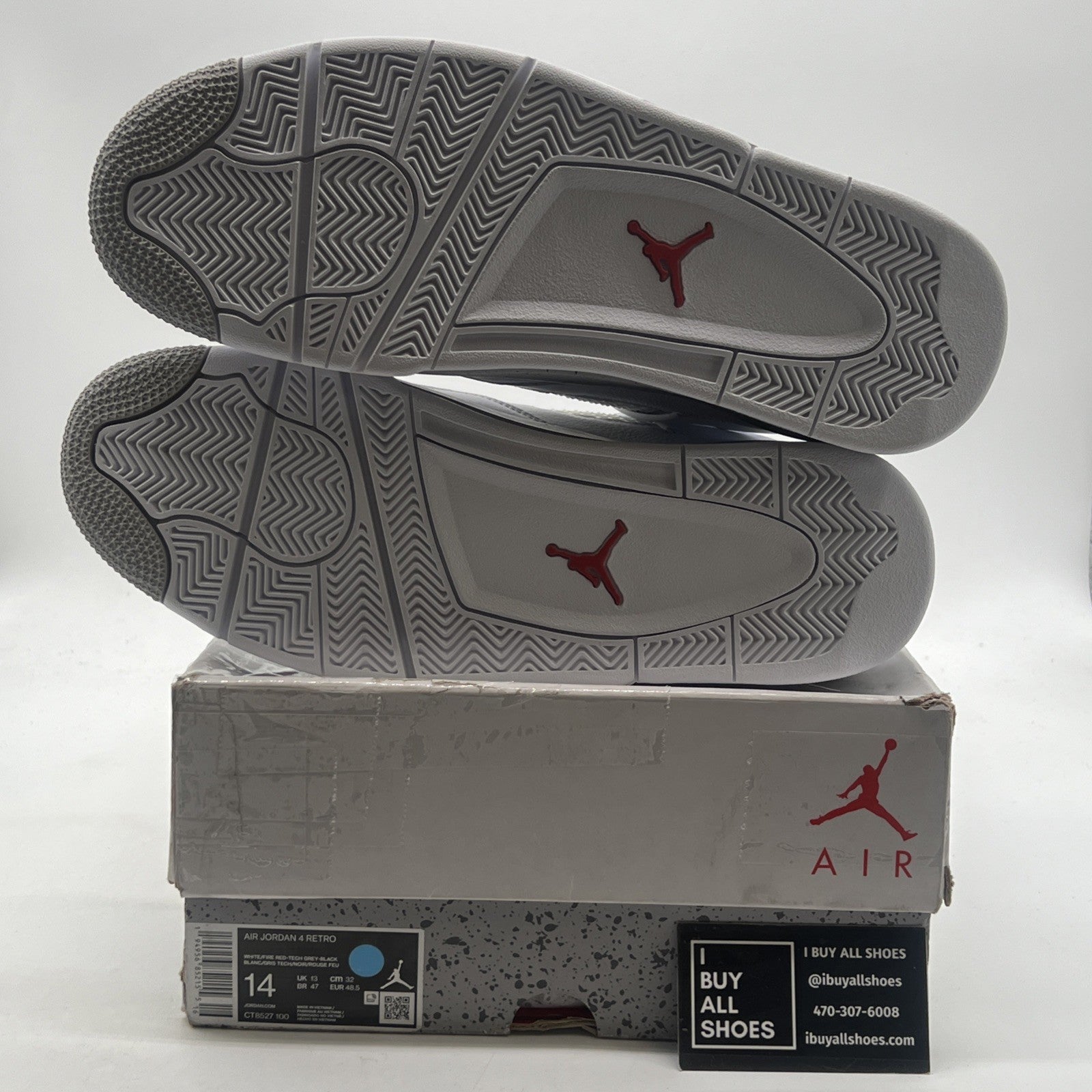 Size 14 - Air Jordan 4 Retro Mid White Oreo (CT8527-100)