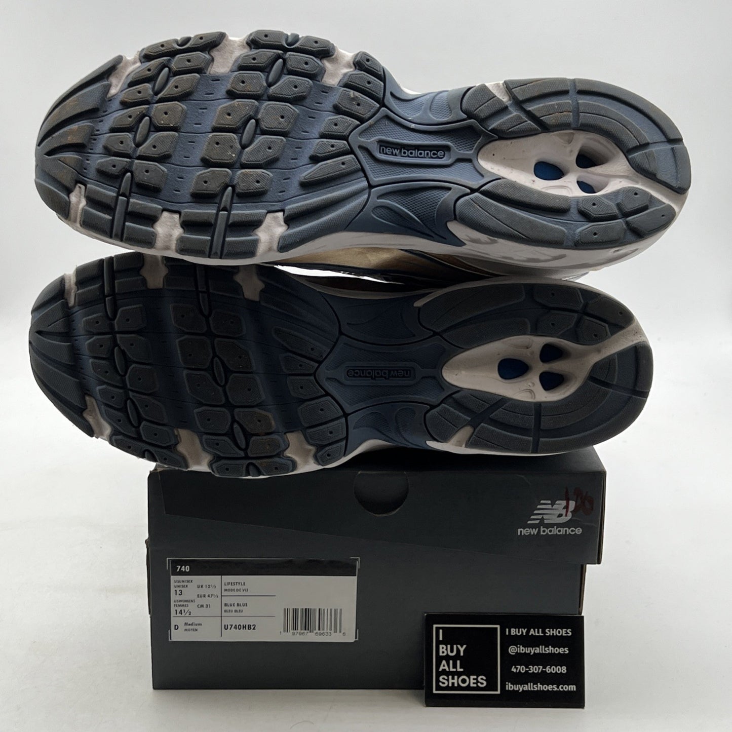 Size 13 - New Balance 740v2 Heron Blue Vintage Indigo (U740HB2)