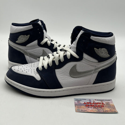 Size 9.5 - Jordan 1 Retro High CO.JP Midnight Navy White Grey Leather DC1788-100