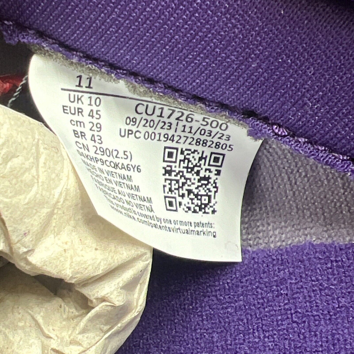 Size 11 - Nike Dunk Retro Vol. 1 SP 2020 Low Plum Suede Red Purple (CU1726-500)