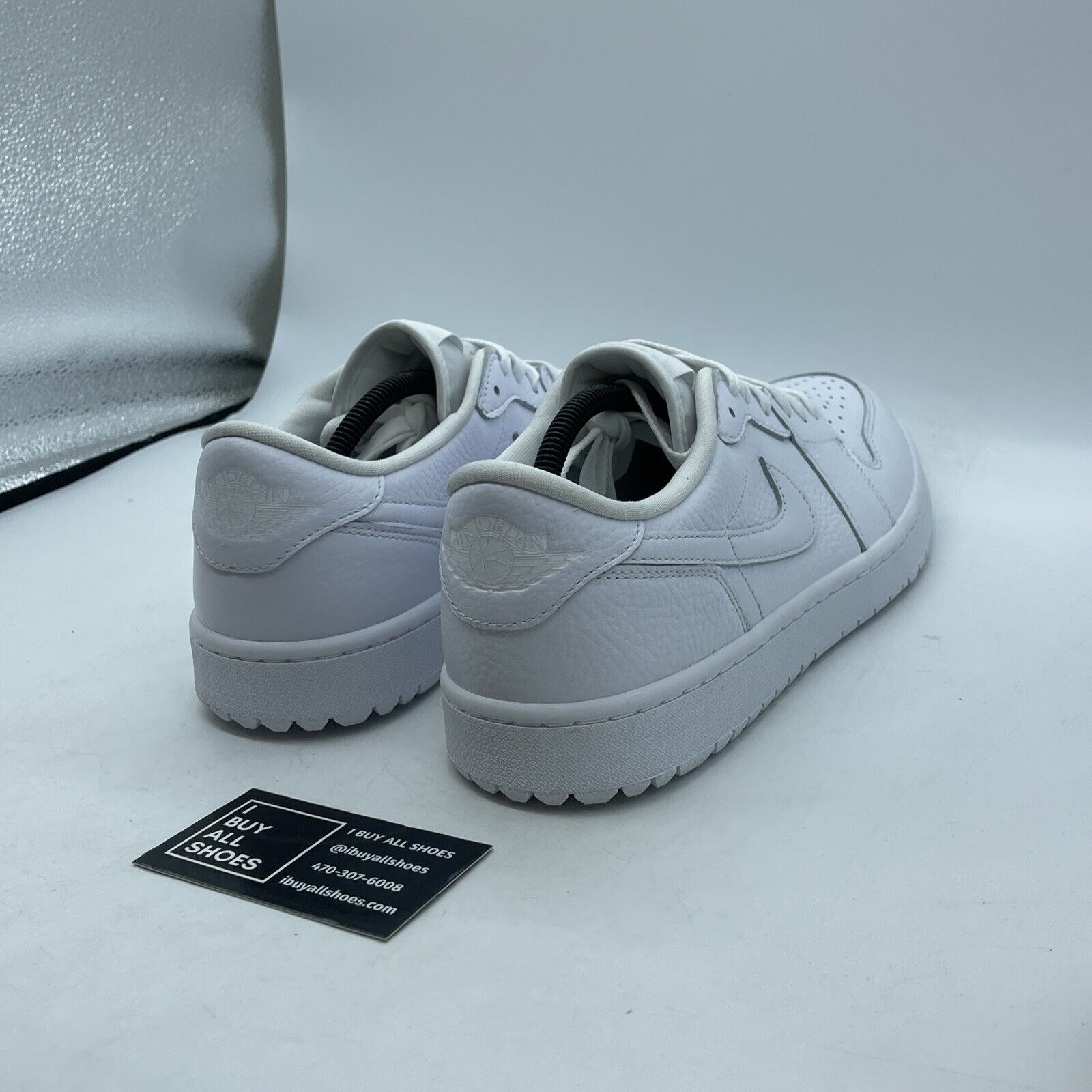 Size 11.5 - Jordan 1 Low Golf Triple White Leather (DD9315-101)