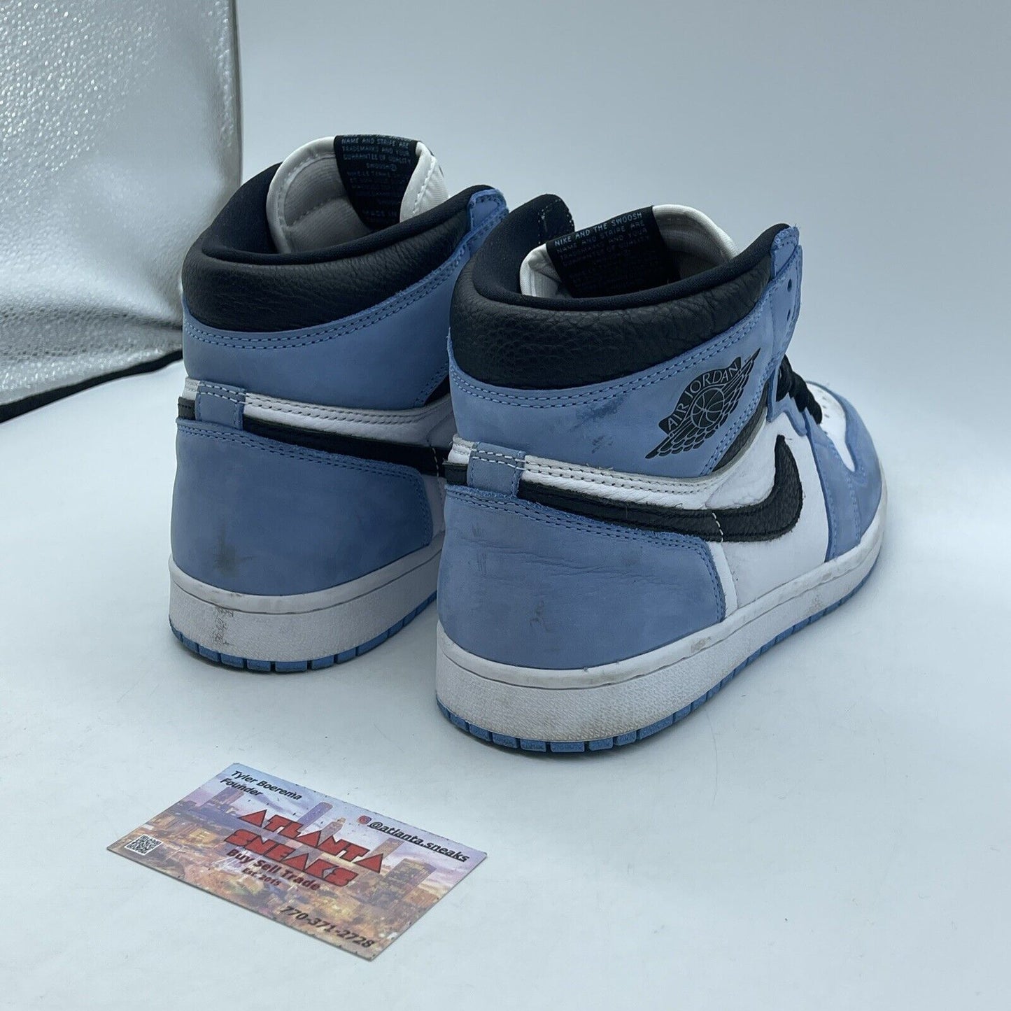 Size 8 - Jordan 1 Retro OG High University Blue Suede Leather (555088-134)