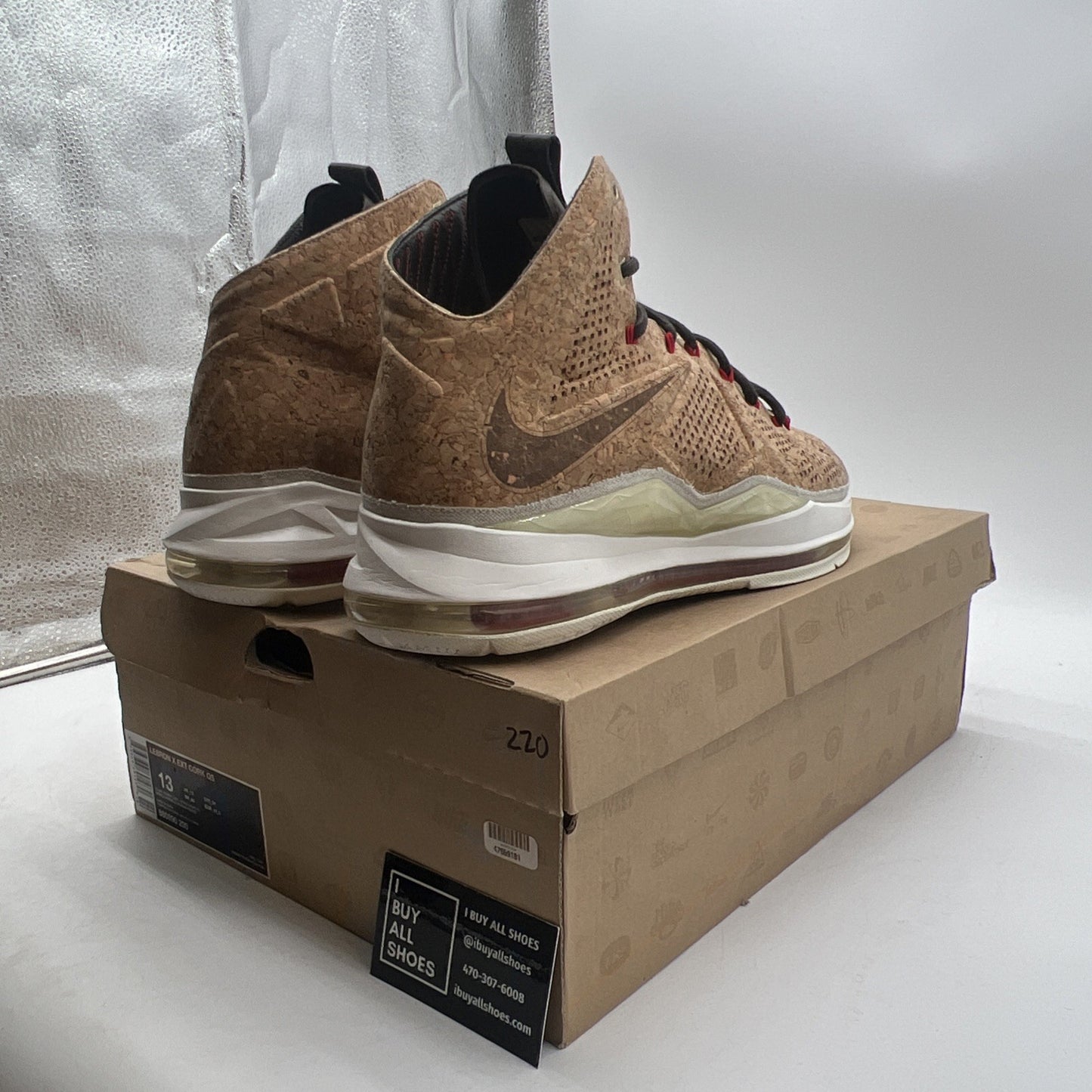 Size 13 - Nike LeBron 10 EXT QS Cork (580890-200)