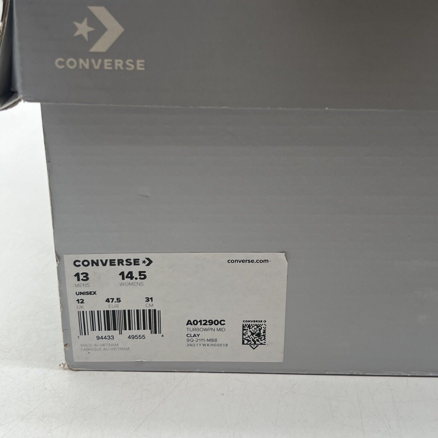 Size 13 - Converse Rick Owens x DRKSHDW TURBOWPN Mid Clay (A0129C)