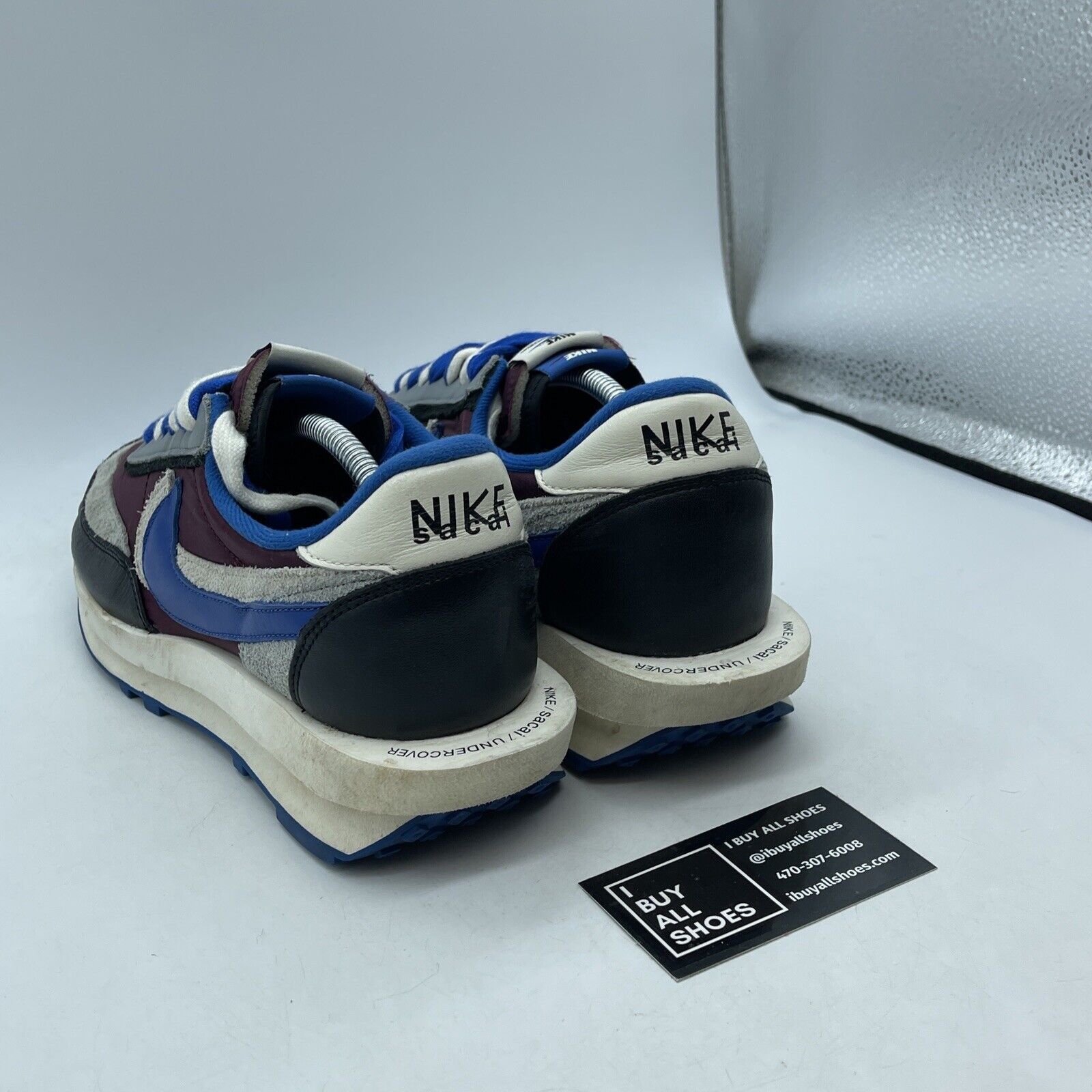 Size 12 - Nike sacai x Undercover x LDWaffle Night Maroon Team Royal -DJ4877-600