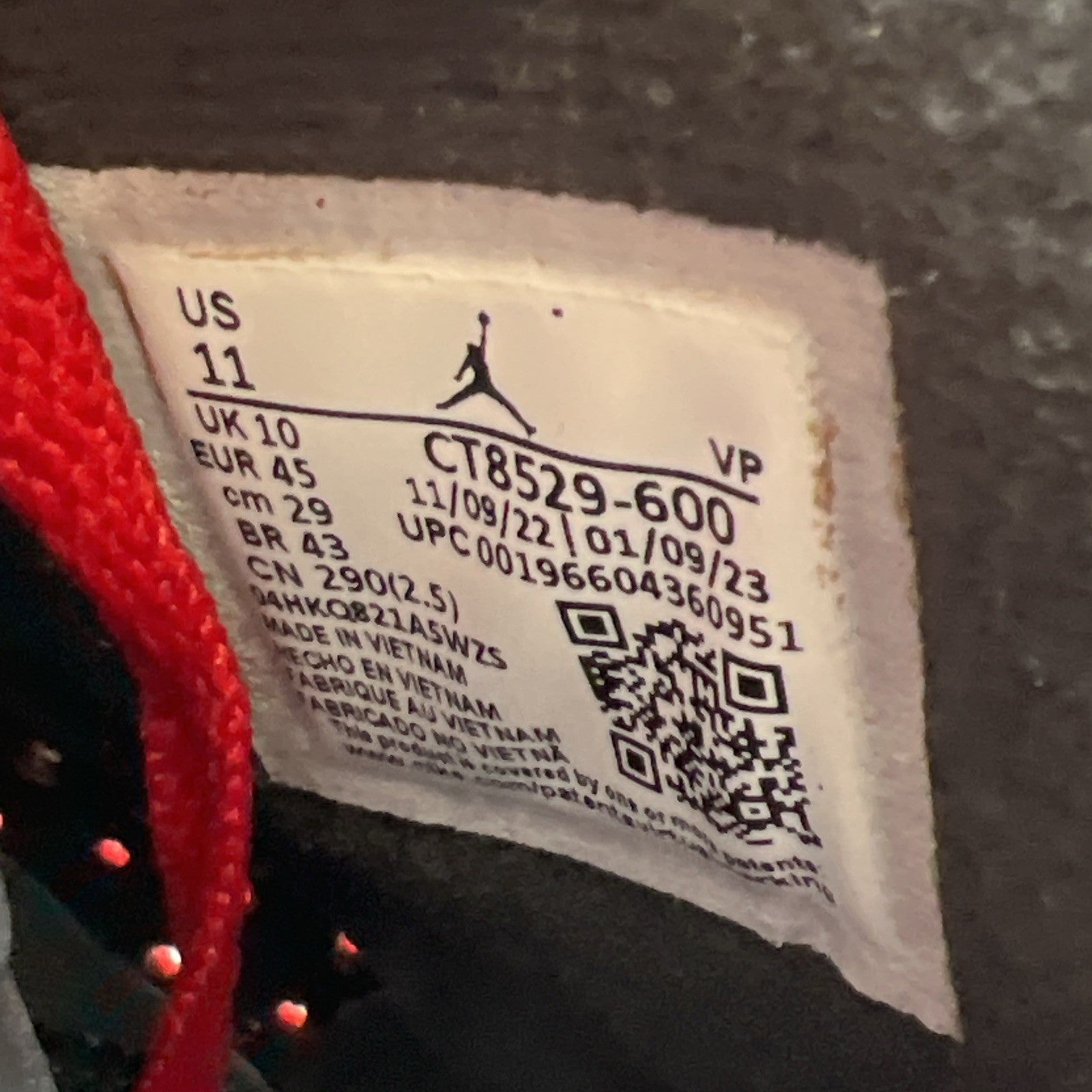 Size 11 - Air Jordan 6 Retro Toro Bravo (CT8529-600)