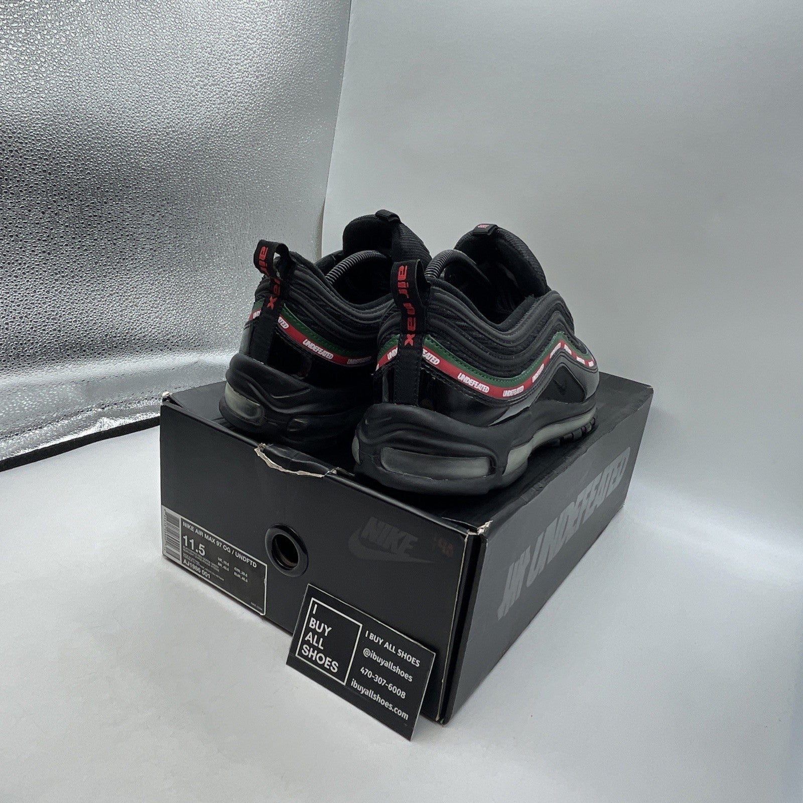 Size 11.5 - Nike Undefeated x Air Max 97 OG Black (AJ1986-001)