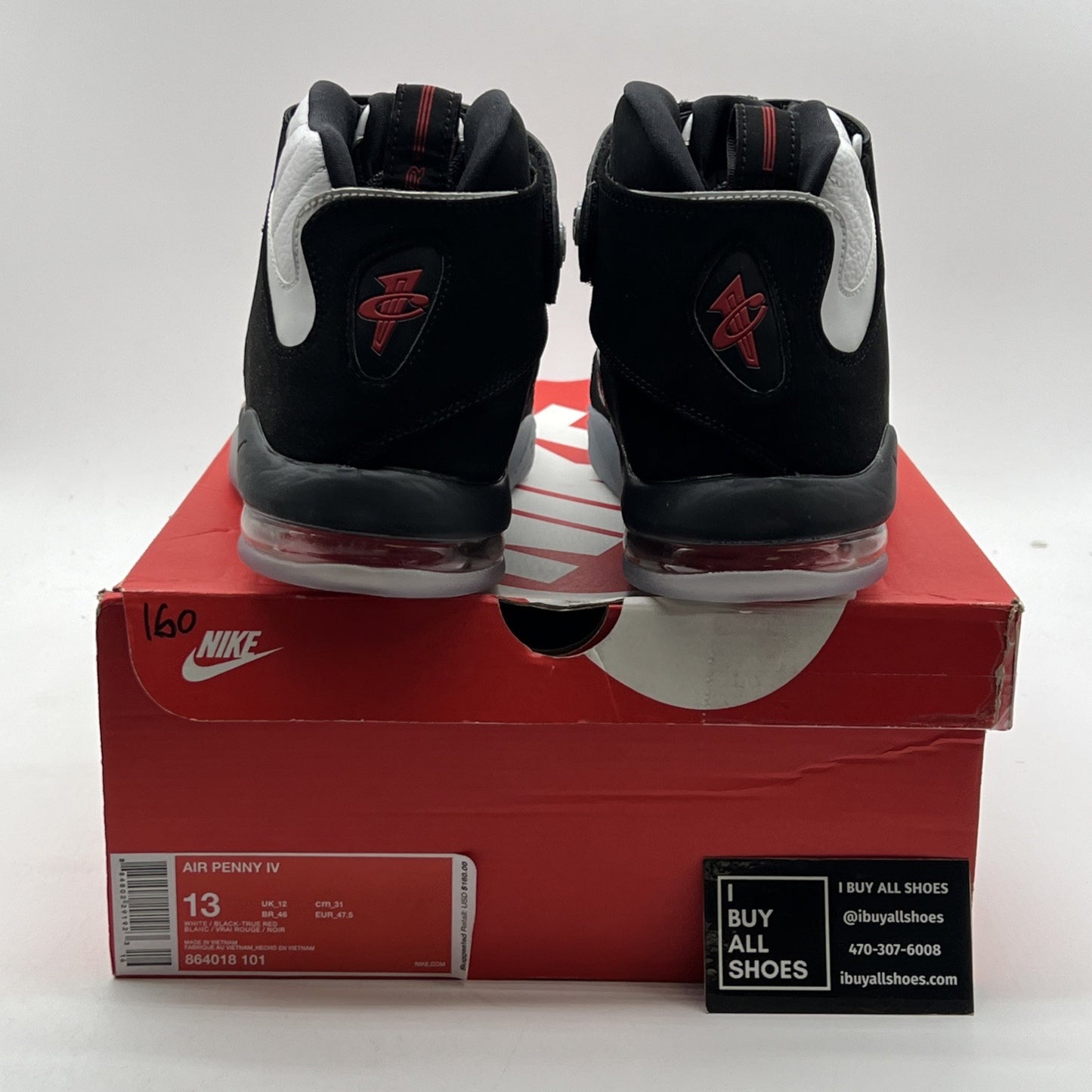 Size 13 - Nike Air Penny 4 True Red (864018-101)