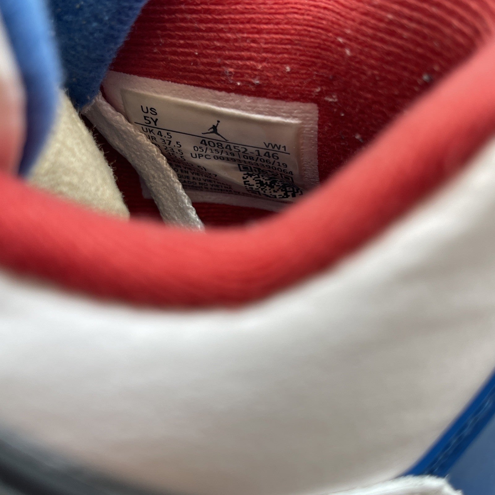 Size 5Y - Jordan 4 Retro SE Mid What The 4 White Leather (408452-146)