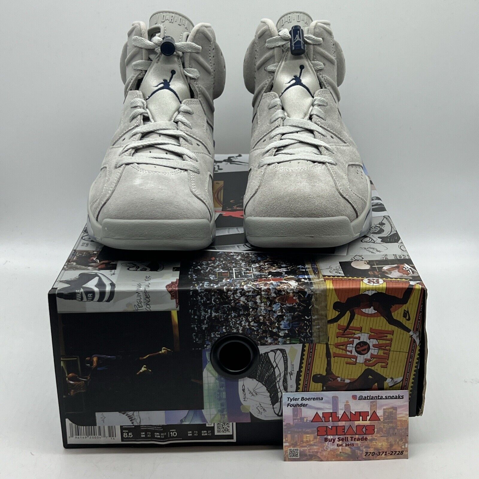 Size 8.5 - Jordan 6 Retro Mid Georgetown Brand New Og All