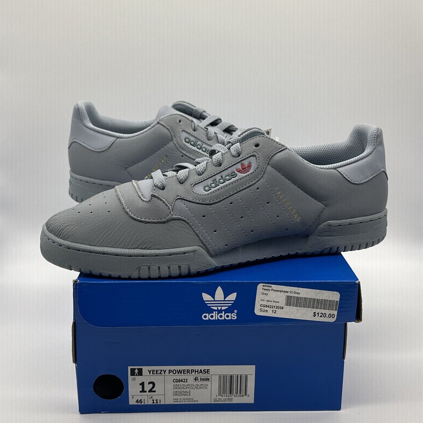 Size 12 - adidas Yeezy Powerphase Calabasas Grey