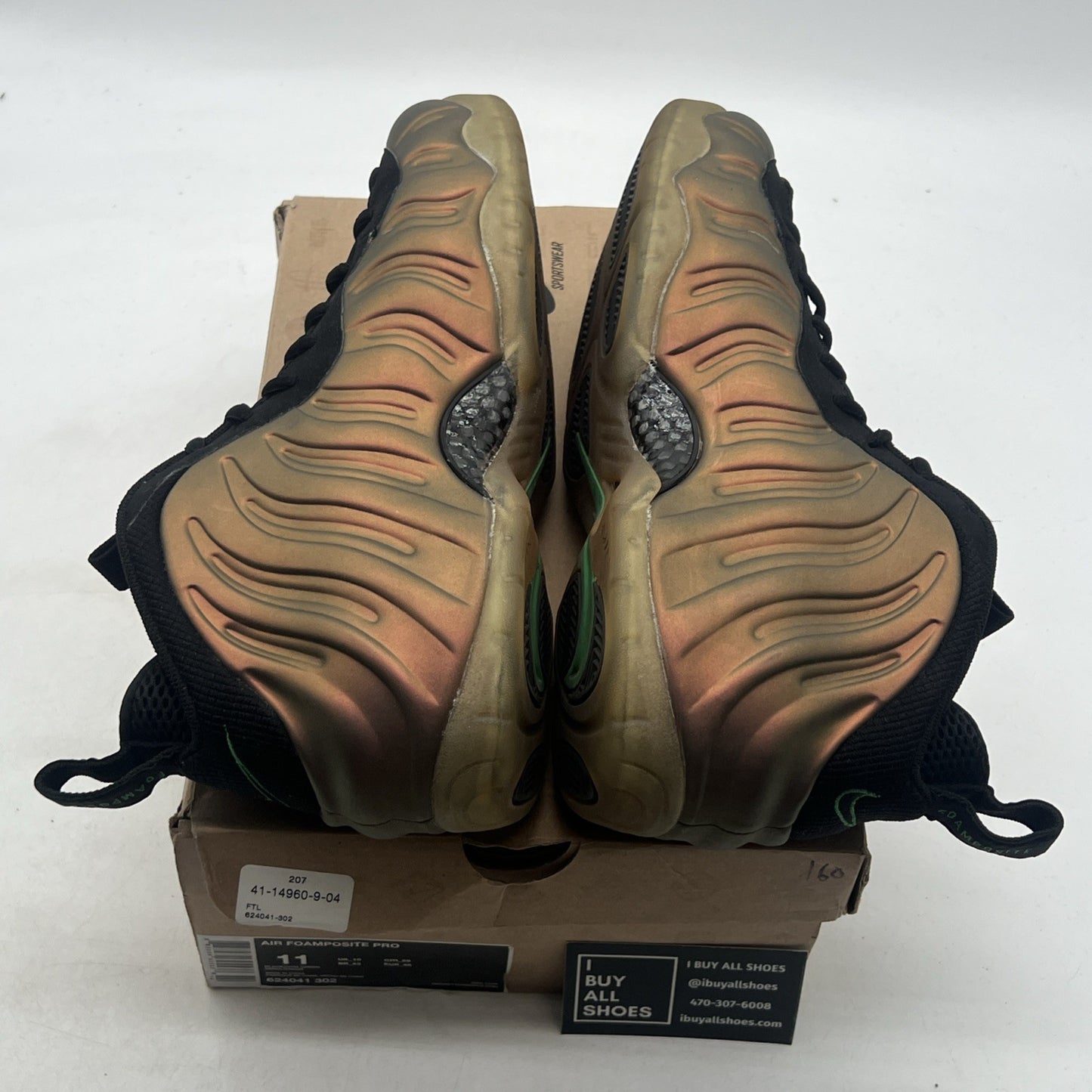 Size 11 - Nike Foamposite Pro Gym Green (624041-302)
