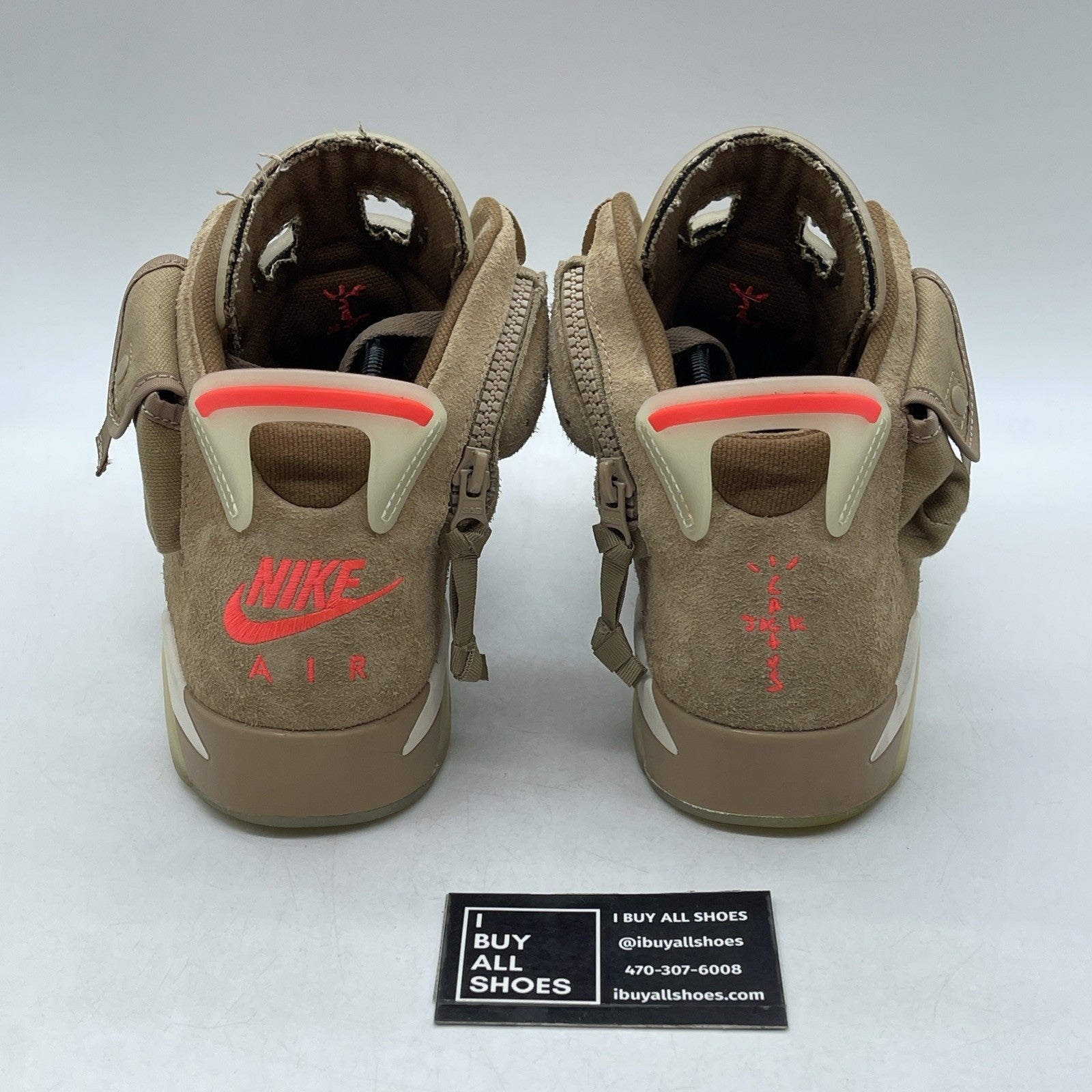 Size 9 - Air Jordan 6 Retro x Travis Scott Mid British Khaki (DH0690-200)