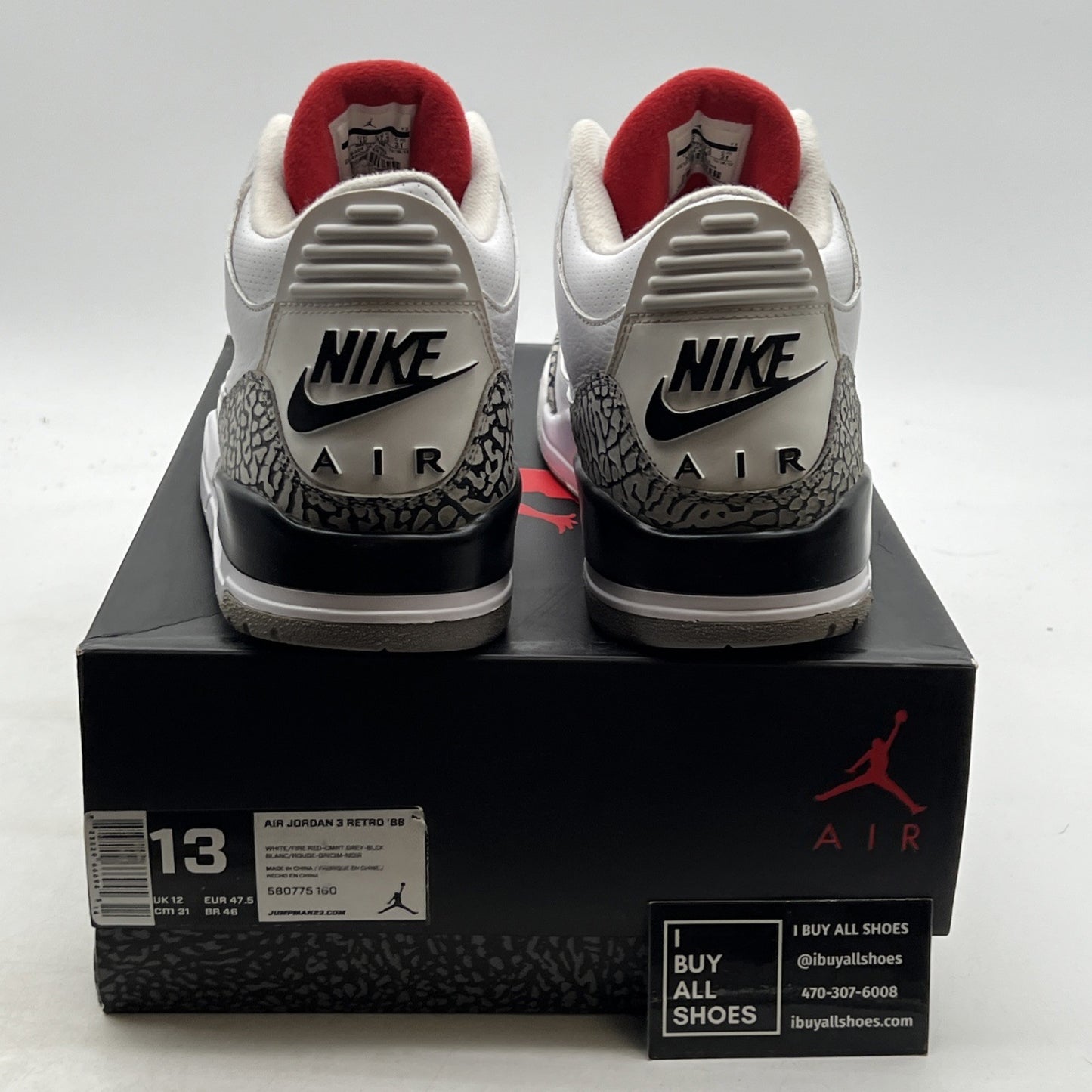 Size 13 - Air Jordan 3 88 2013 (580775-160)
