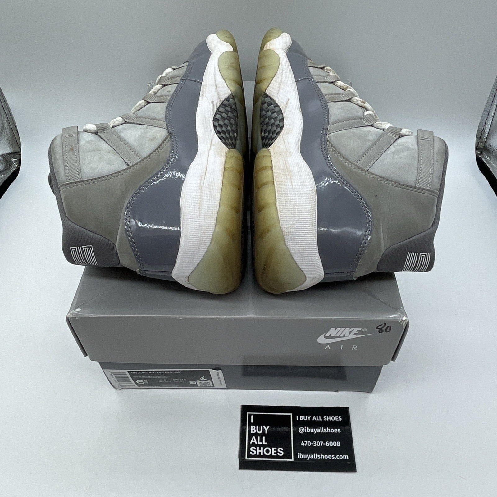 Size 6.5Y (GS) - Jordan 11 Retro 2021 Mid Cool Grey Suede Leather (378038-005)