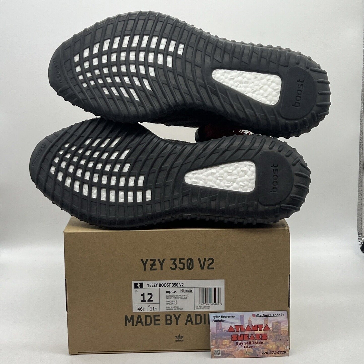 Size 12 - adidas Yeezy Boost 350 V2 Low Carbon Beluga Brand New Og All