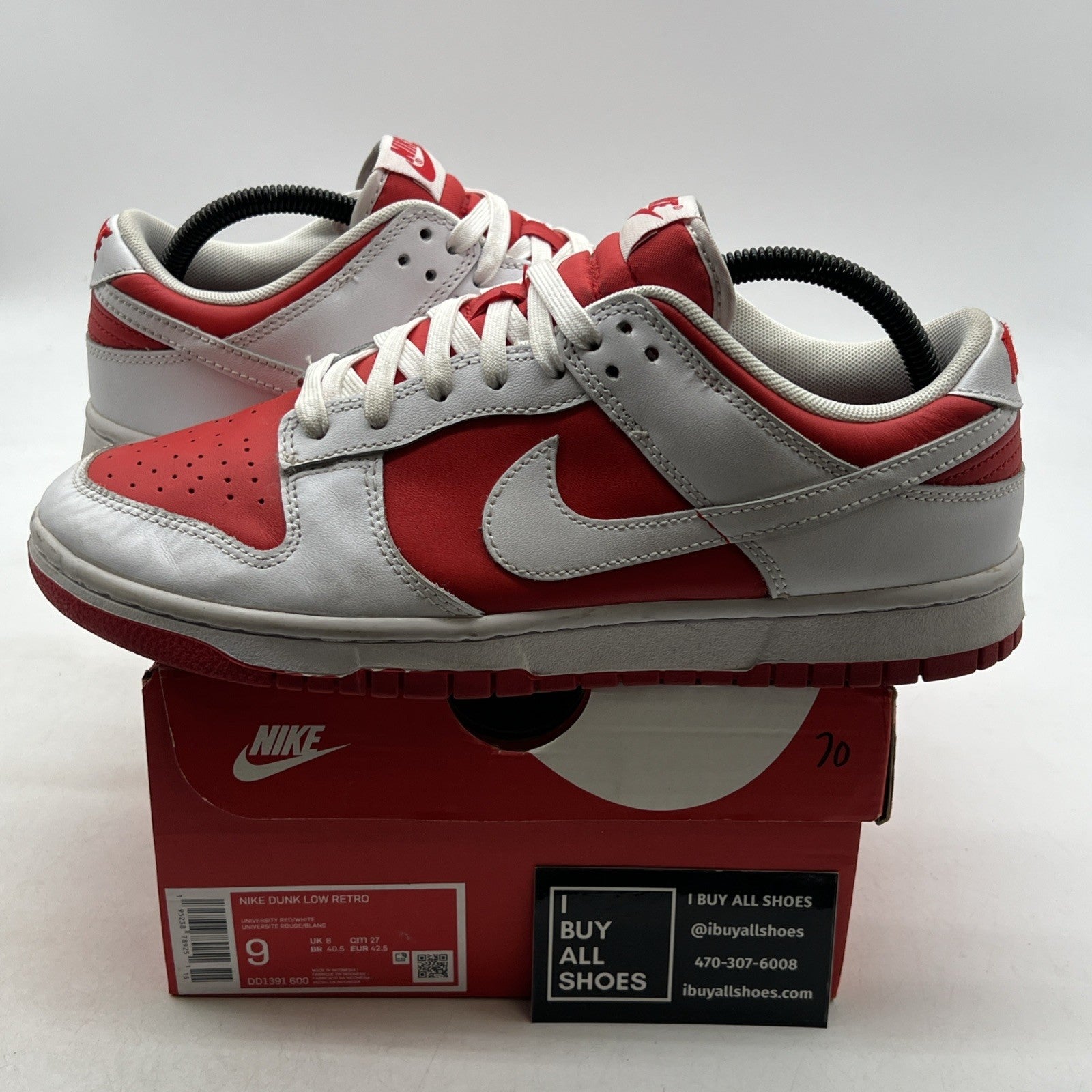 Size 9 - Nike Dunk Low Championship Red (DD1391-600)