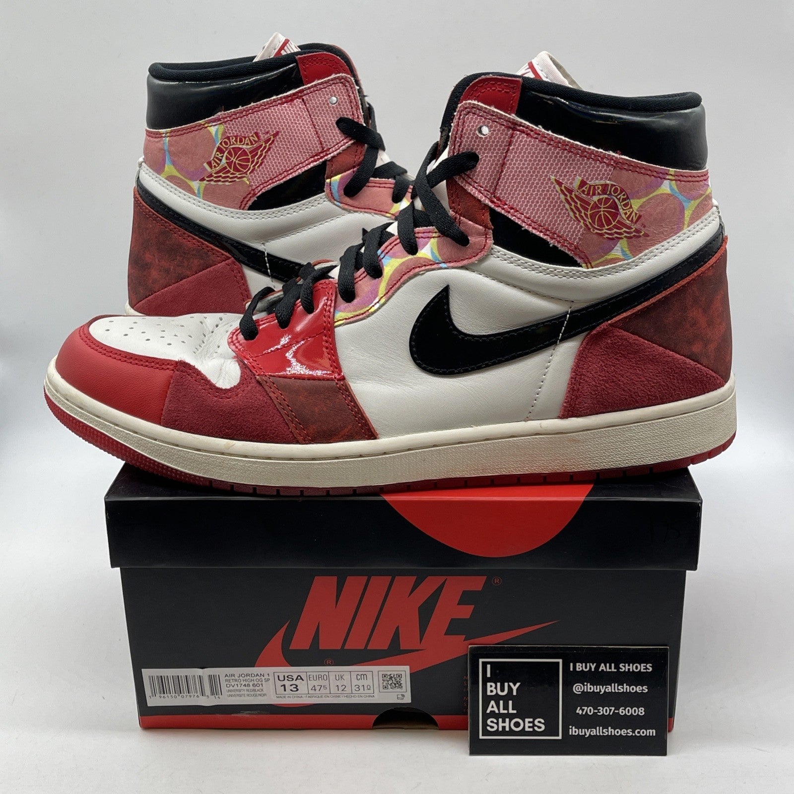 Size 13 - Jordan 1 Retro OG x Marvel High Next Chapter Red Suede (DV1748-601)