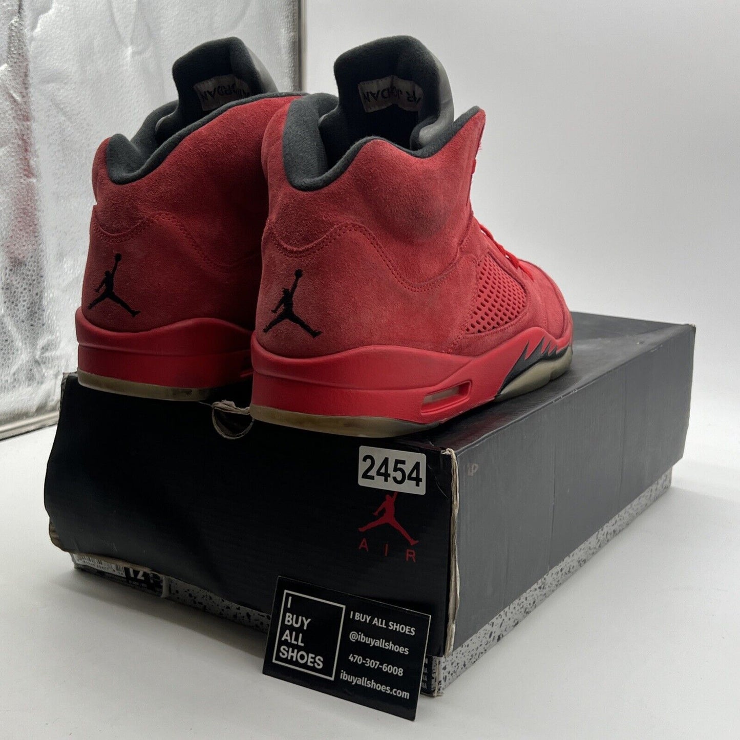 Size 12 - Air Jordan 5 Retro Red Suede (136027-602)