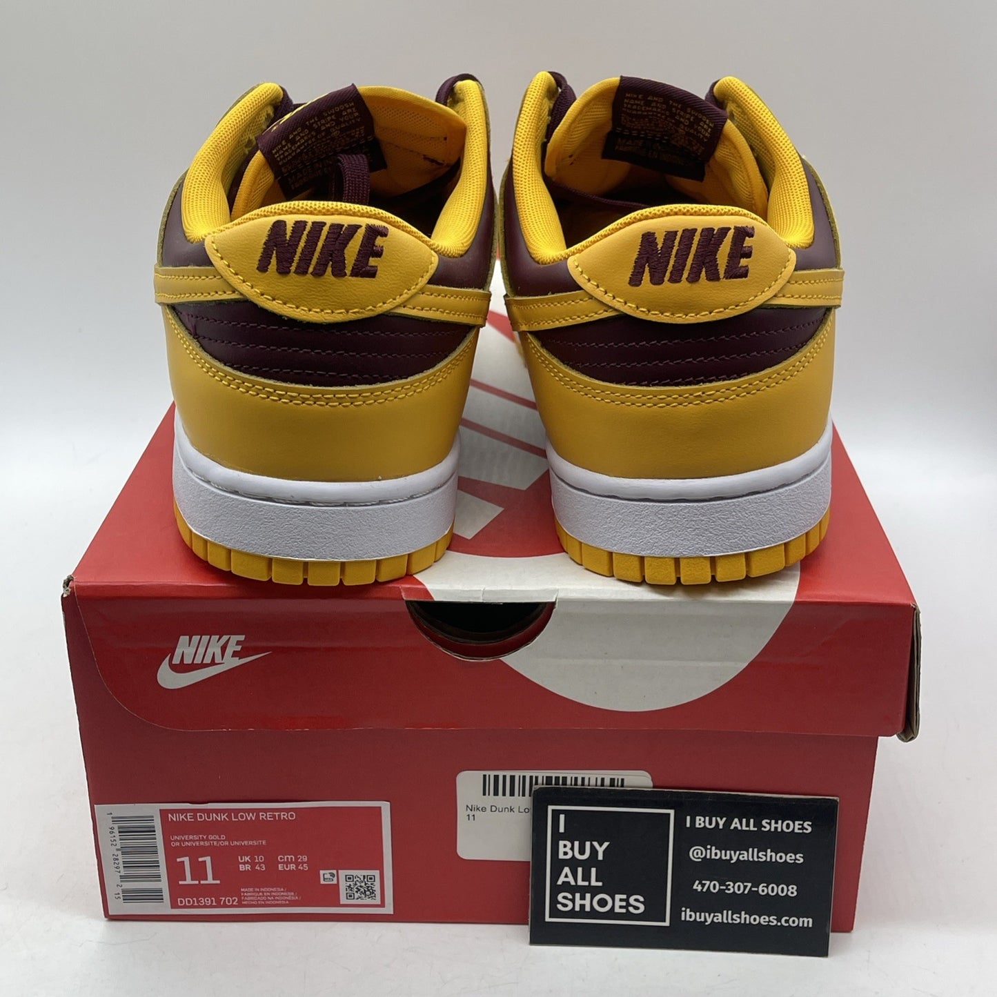 Size 11 - Nike Dunk Low Retro Arizona State Sun Devils 2022 (DD1391-702)