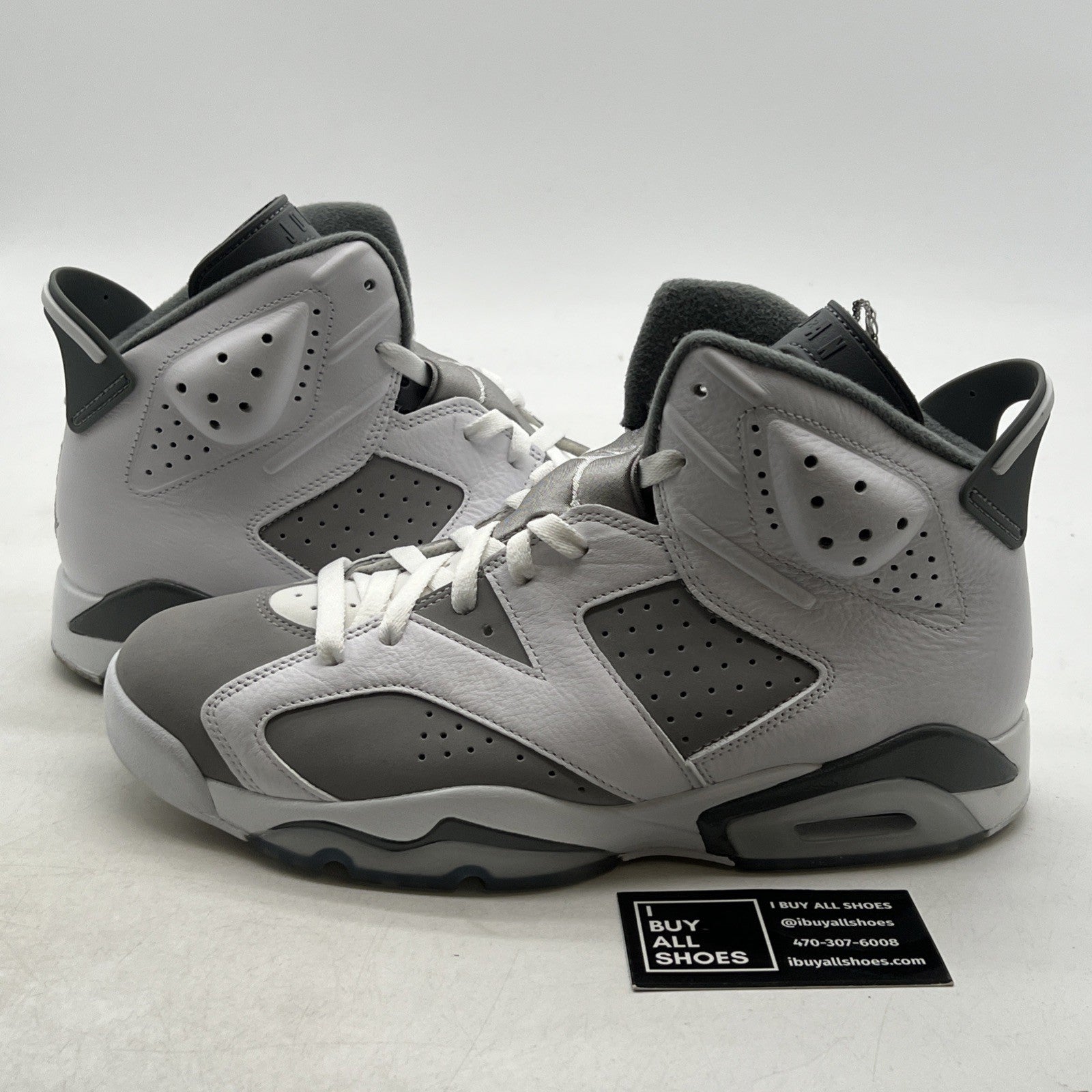 Size 10.5 - Air Jordan 6 Retro Low Cool Grey (CT8529-100)