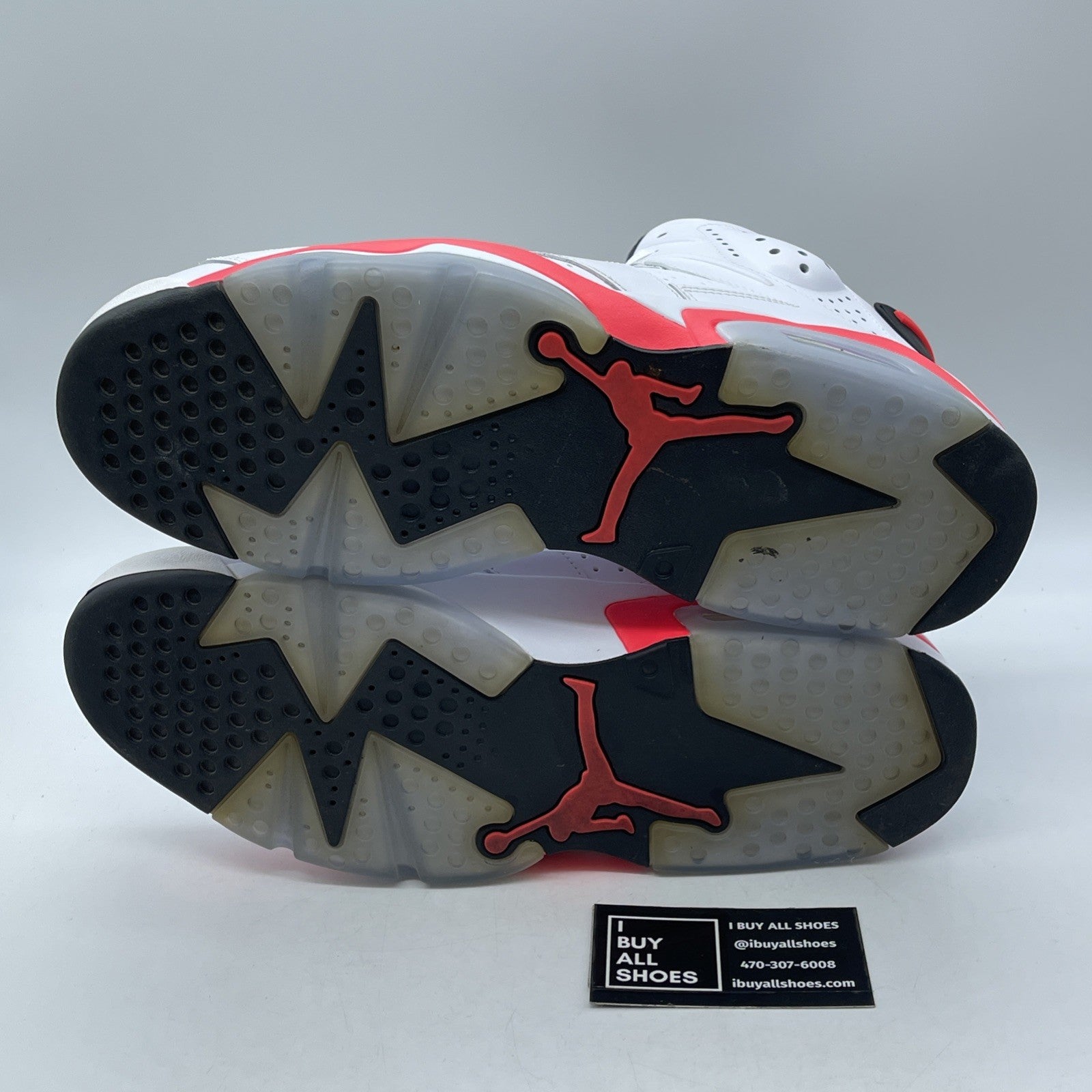 Size 12 - Air Jordan 6 Retro 2014 White Infrared Leather (384664-123)