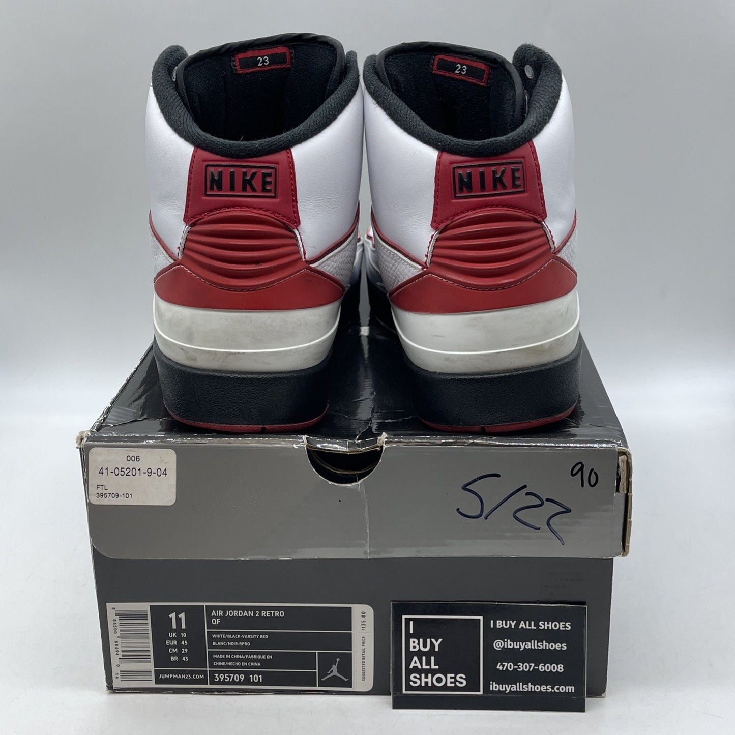 Size 11 - Air Jordan 2 Retro QF 2010 Varsity Red (395709-101)