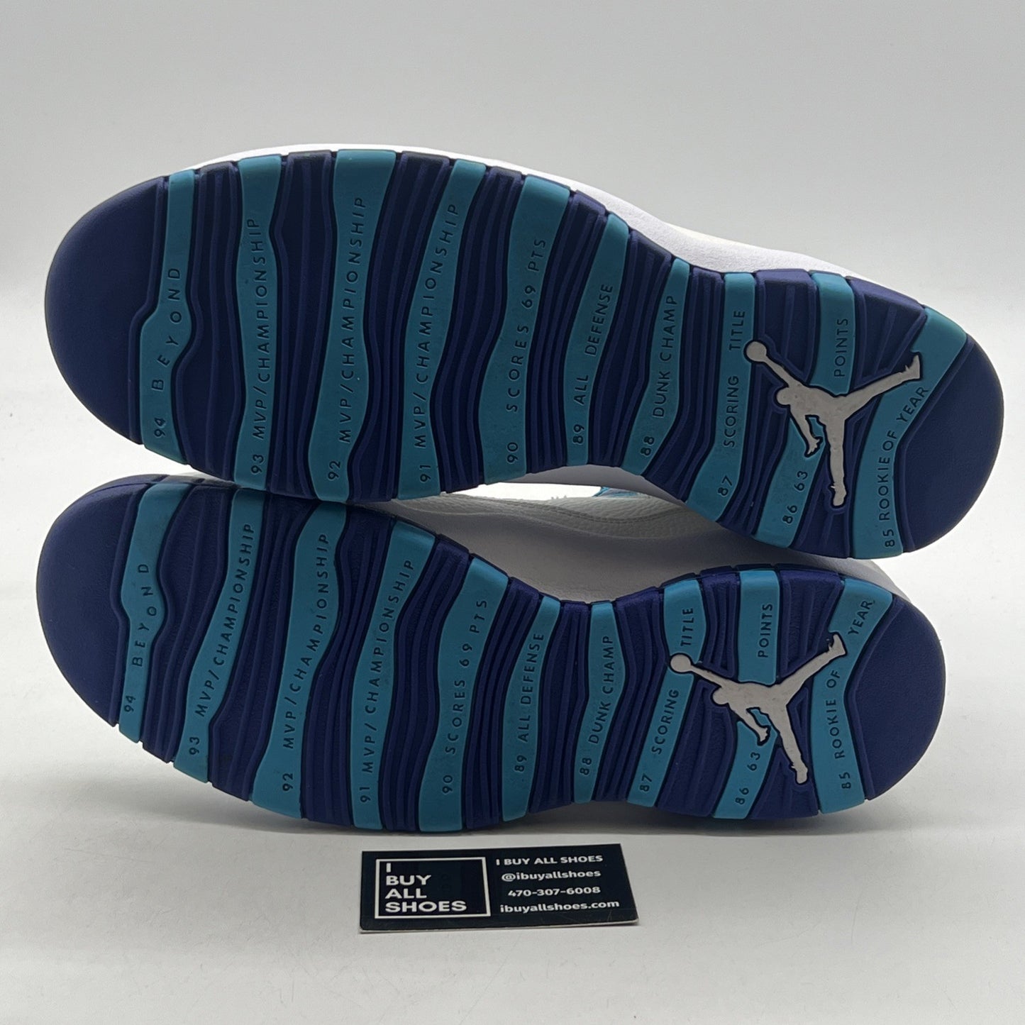 Size 12.5 - Air Jordan 10 Retro Charlotte Hornets (310805-107)