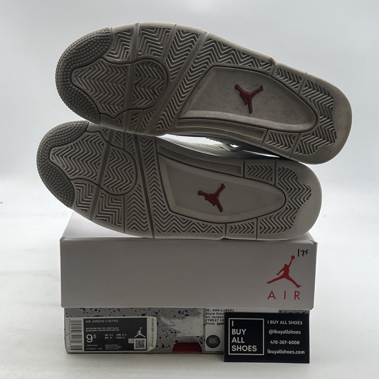 Size 9.5 - Air Jordan 4 Retro Mid White Oreo (CT8527-100)