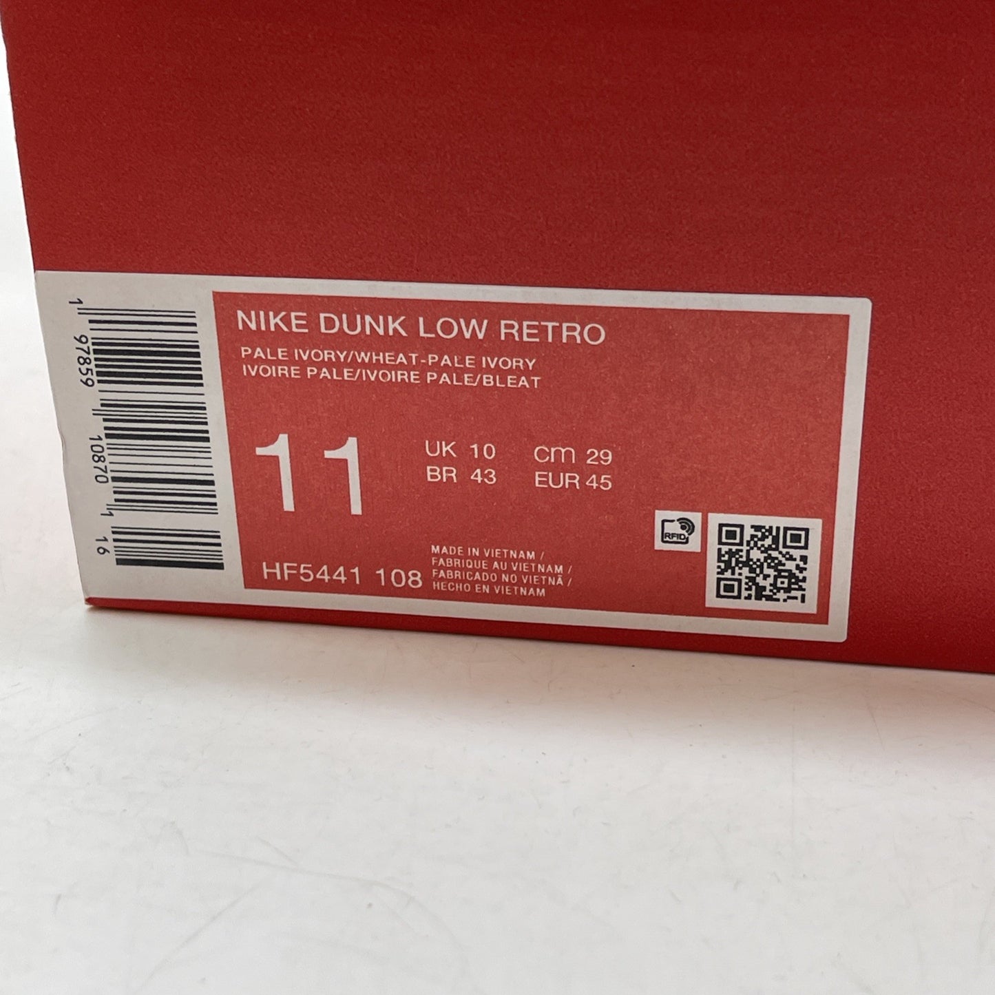 Size 11 - Nike Dunk Low Wheat Brown White Leather (HF5441-108)