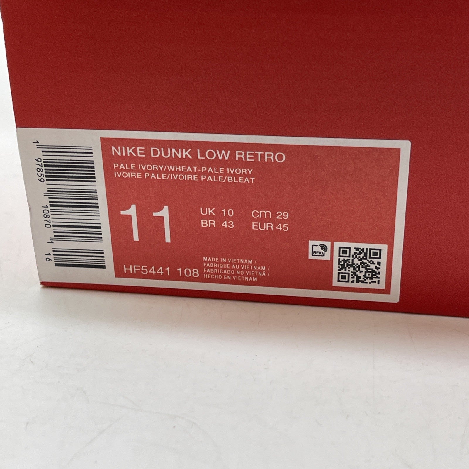 Size 11 - Nike Dunk Low Wheat Brown White Leather (HF5441-108)
