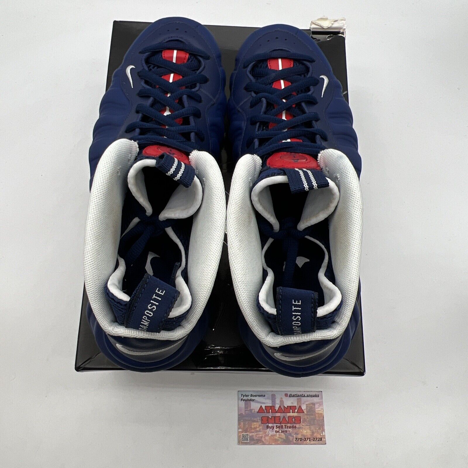 Size 10 - Nike Air Foamposite Pro USA White Navy Red Gum (CJ0325-400)