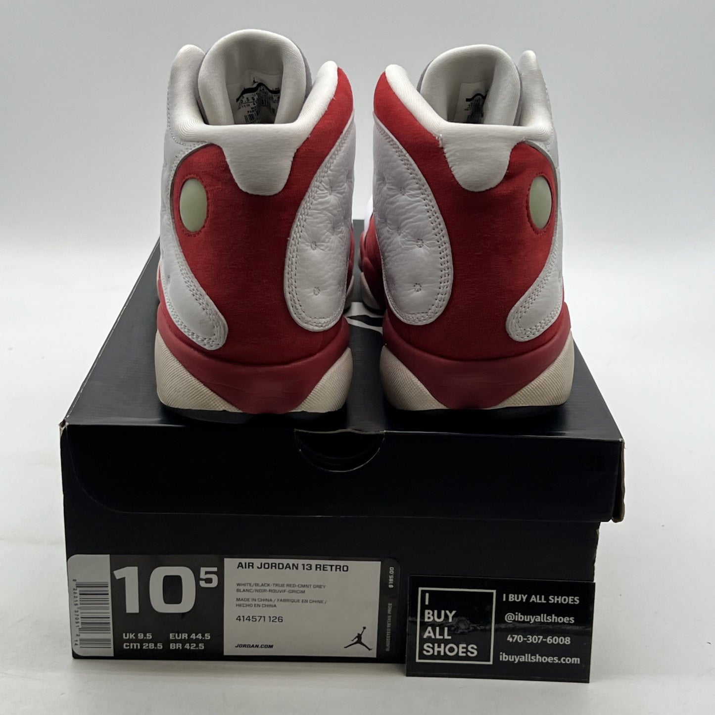 Size 10.5 - Air Jordan 13 Retro 2014 Grey Toe (414571-126)