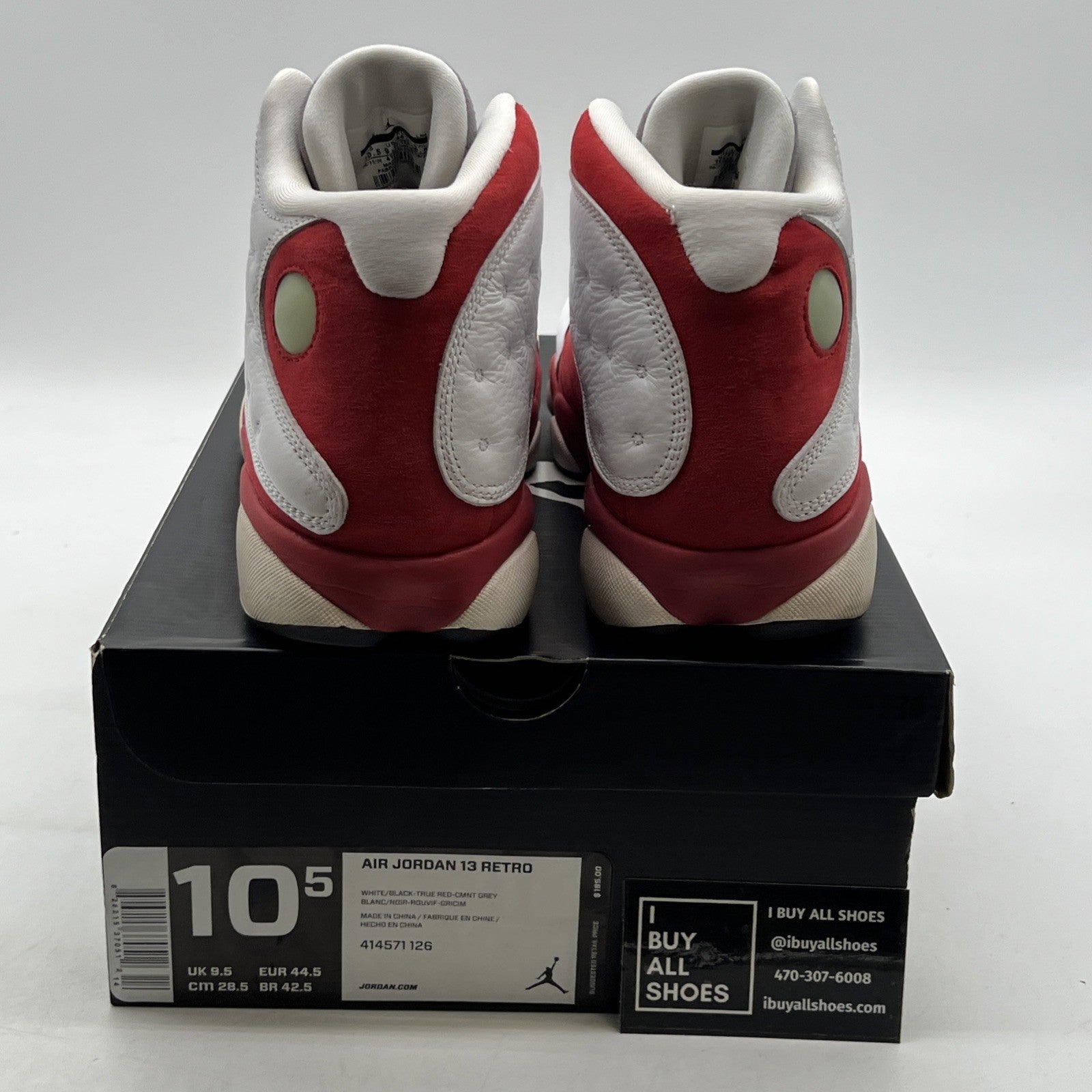 Size 10.5 - Air Jordan 13 Retro 2014 Grey Toe (414571-126)