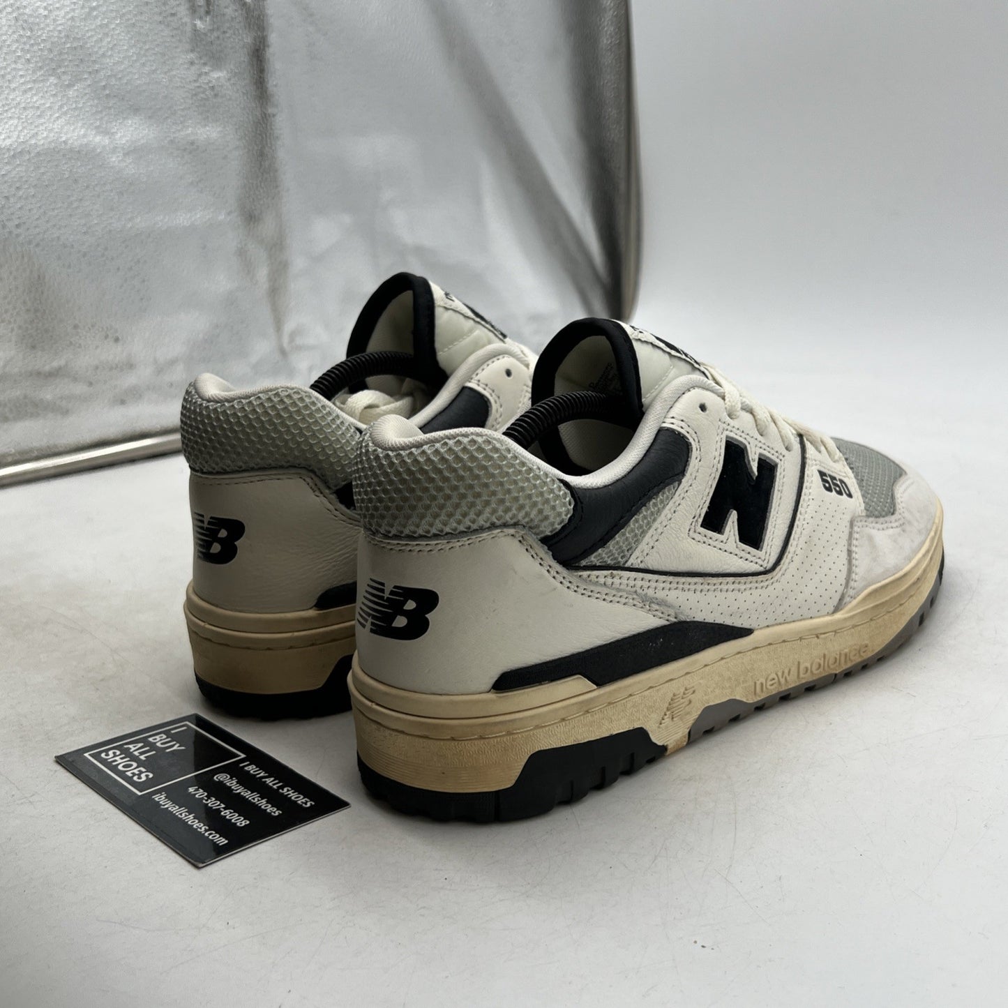 Size 11 - New Balance 550 Sea Salt Pack - Black (BB550CPC)
