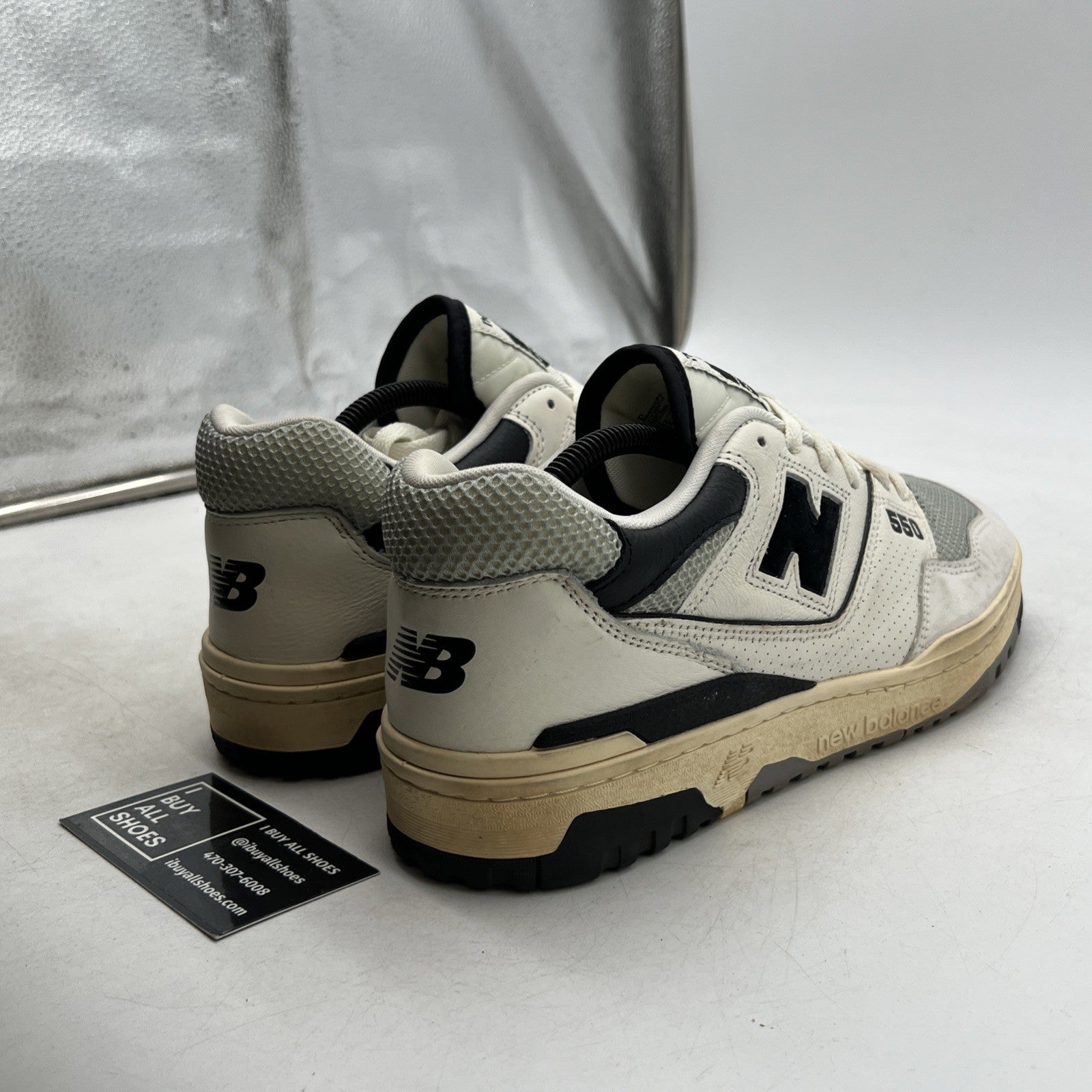 Size 11 - New Balance 550 Sea Salt Pack - Black (BB550CPC)