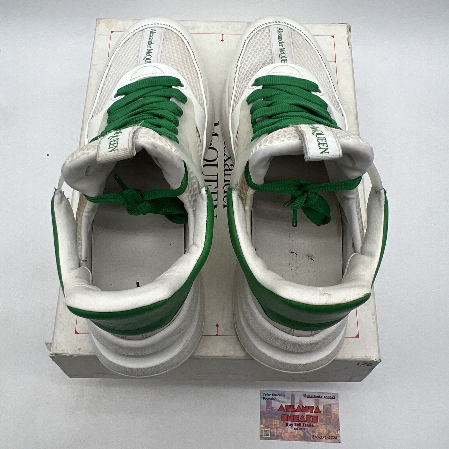 Size 12 - Alexander McQueen Oversized Men's Runner  White Green