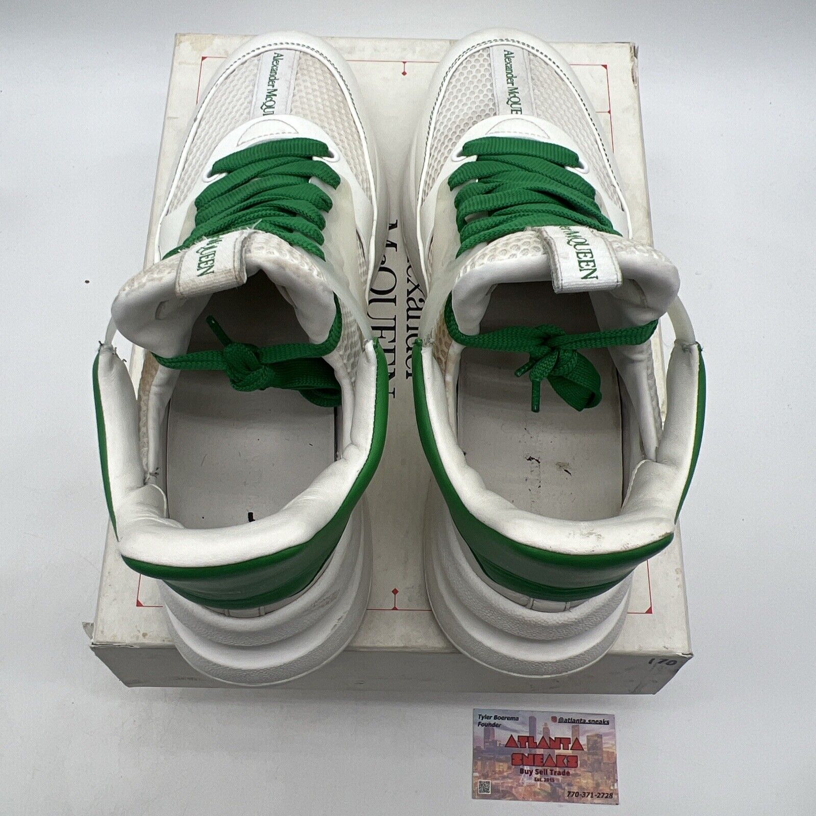 Size 12 - Alexander McQueen Oversized Men's Runner  White Green